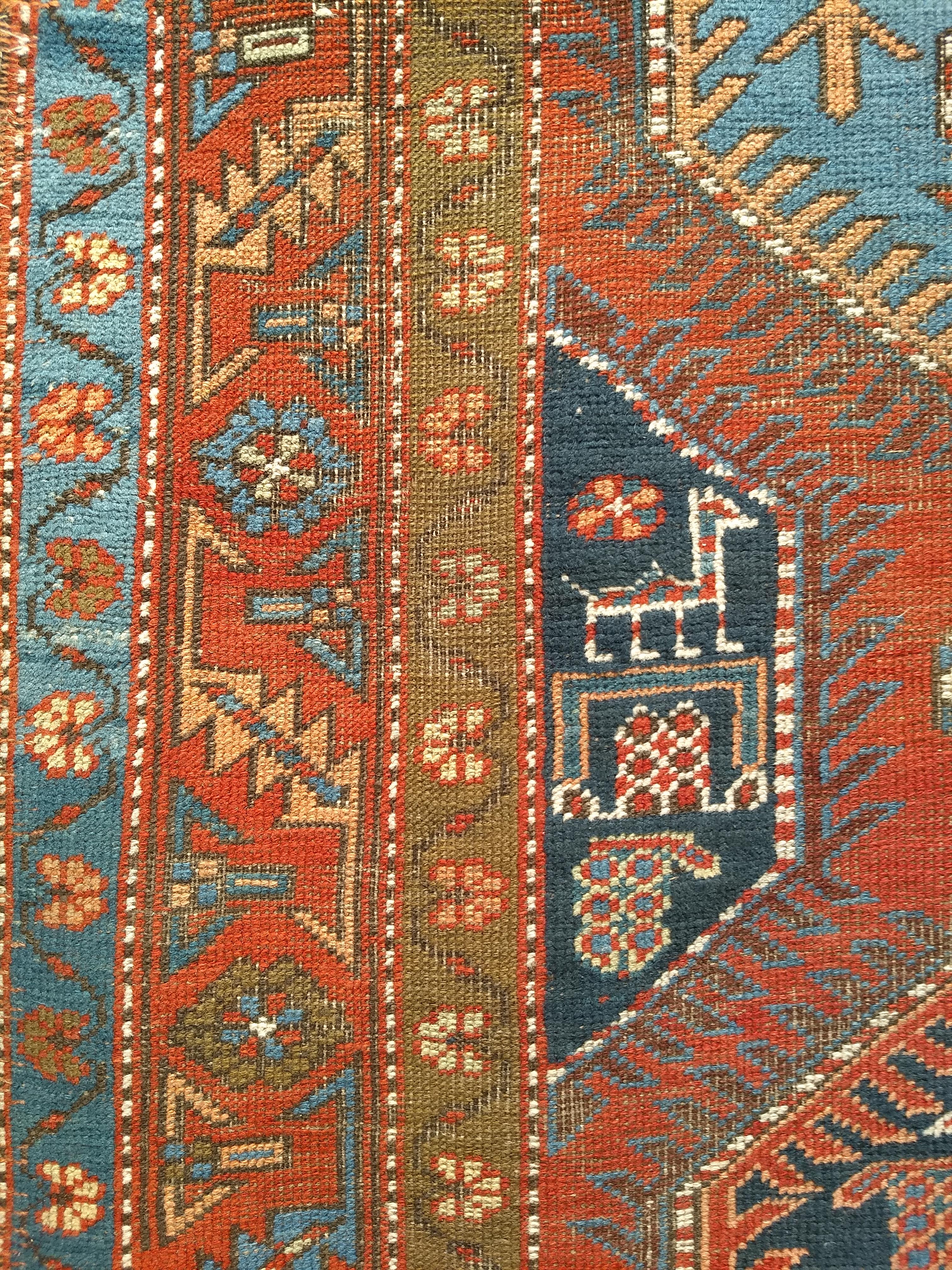 Vintage Persian Heriz Serapi Runner lungo e largo in vendita 7