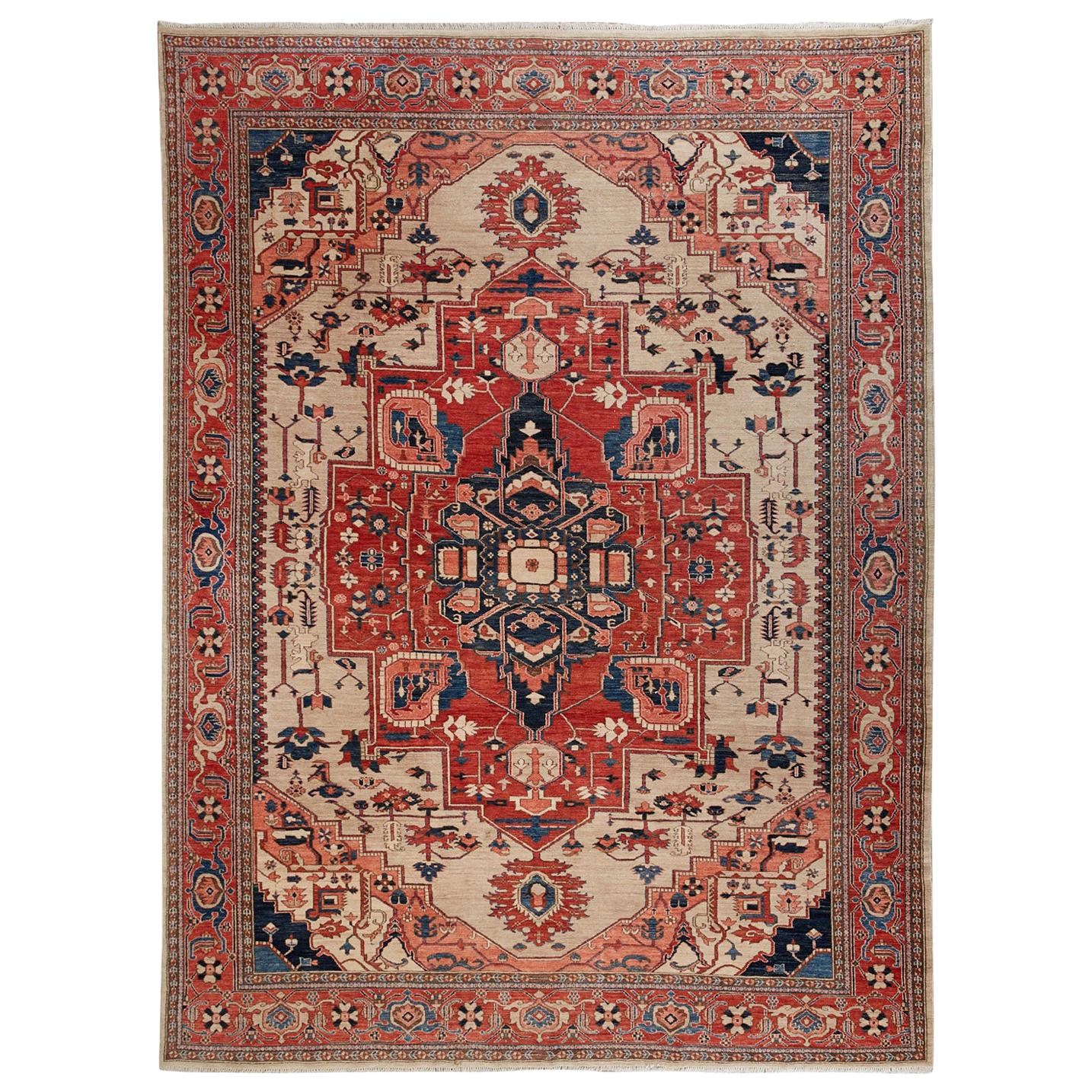 Persischer Azeri-Teppich im Heriz-Stil