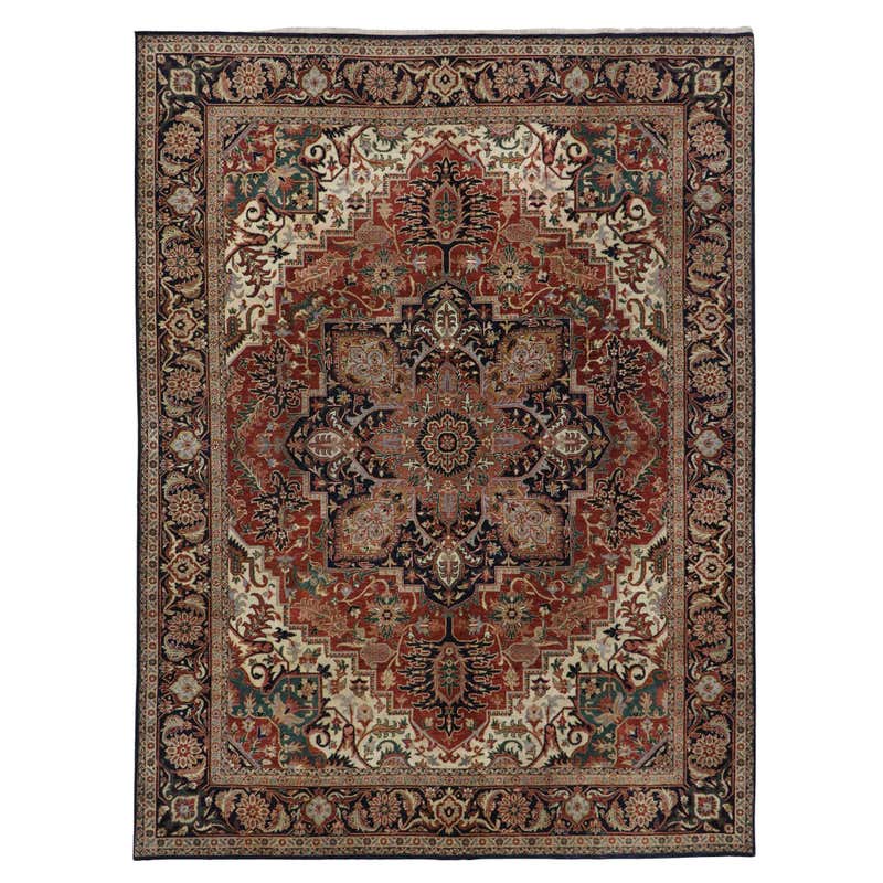 Vintage Persian Heriz Rug with Venetian Renaissance Style For Sale at ...
