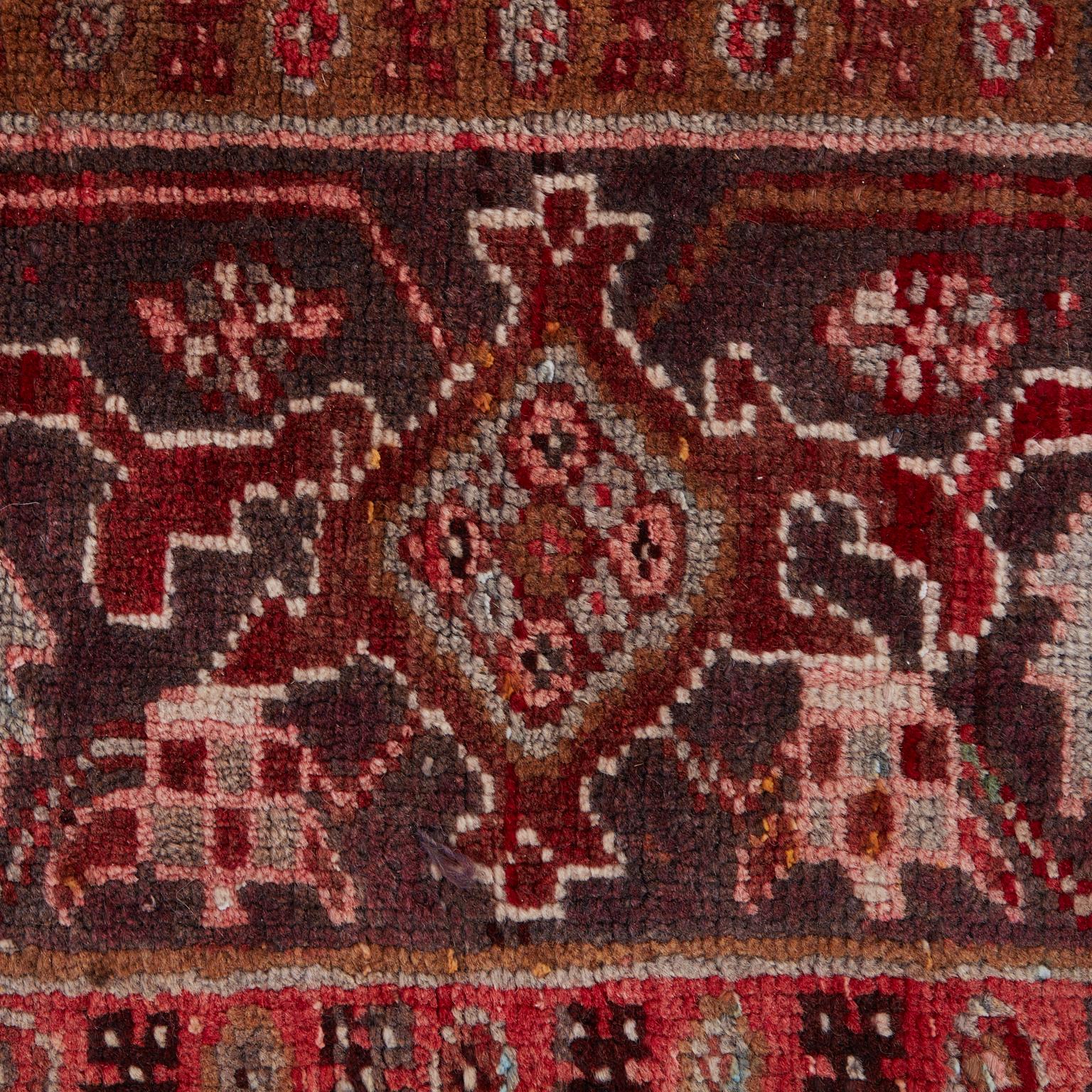 Vintage Persian Heriz Wool Rug For Sale 3
