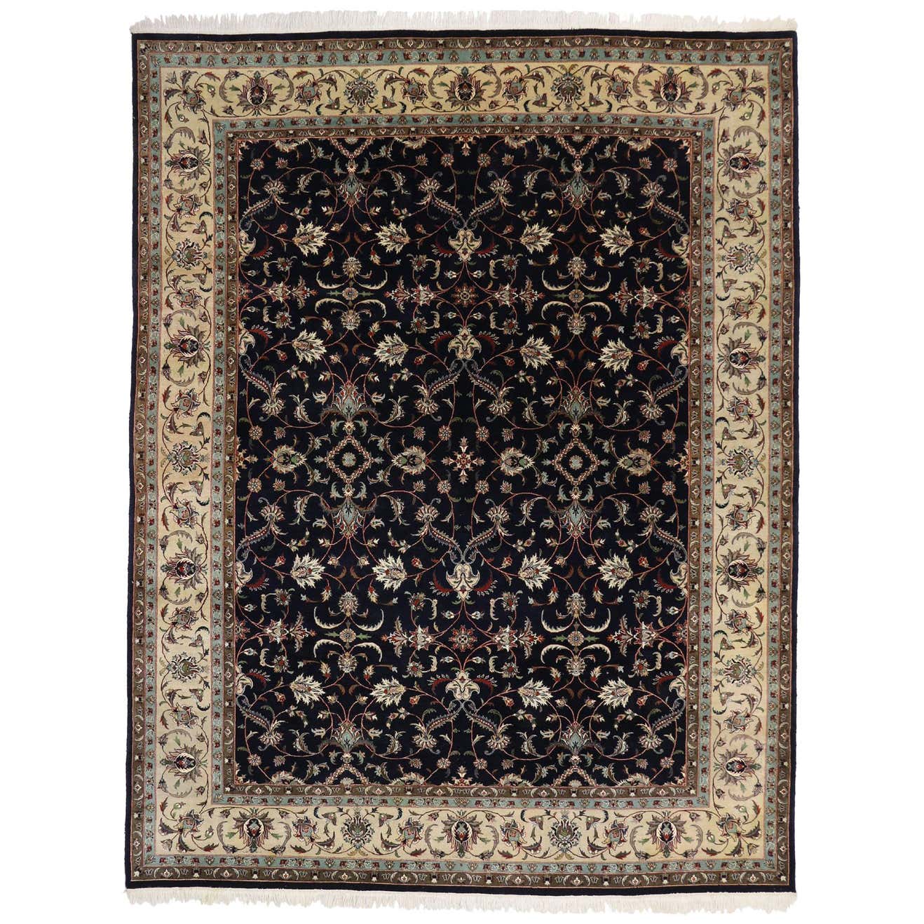 Vintage Persian Hollywood Regency Style Pakistani Rug For Sale at 1stDibs