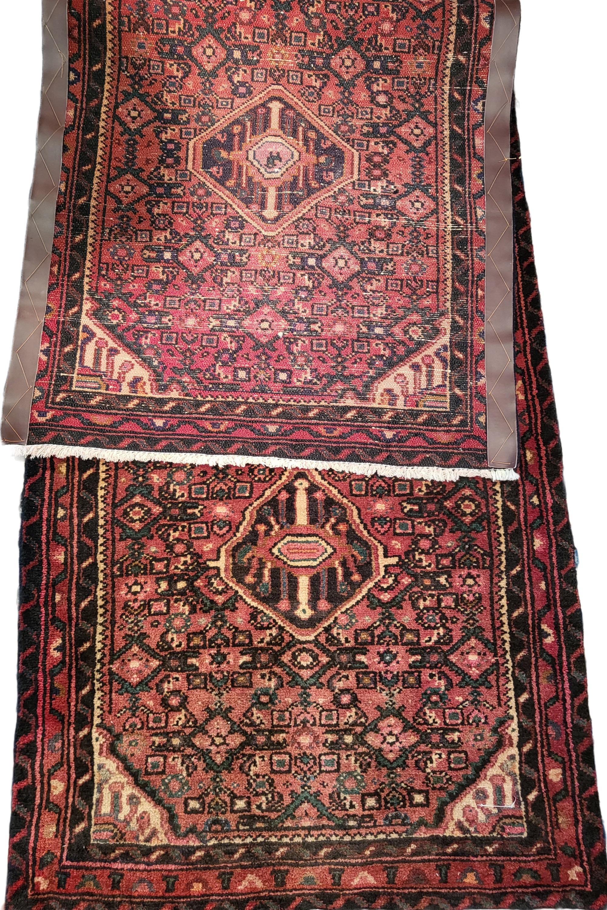 Incredible 1960's Persian Hussen Abad 2'3 x 6'6 - Runner

Comprised of fine Persian wool skillfully handwoven in the western part of Iran.

This piece features the signature styling of the region that is reminiscent of Hamadan and Malayer. The