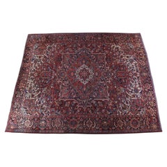 Persischer Iran Heriz Handgeknüpfter Teppich aus Wolle im Vintage-Stil 11' x 13'