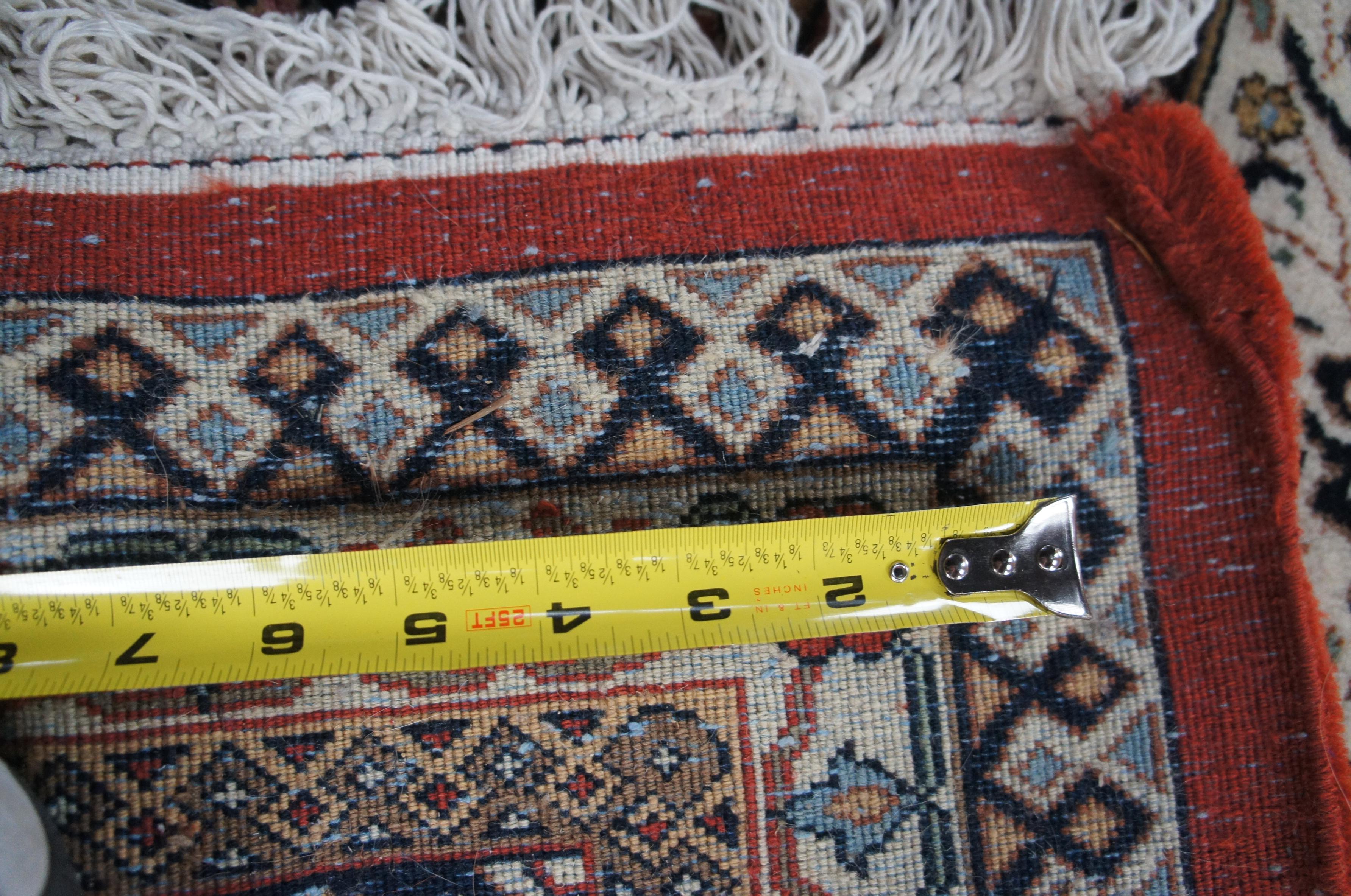 Vintage Persian Iran Tabriz Floral All Over Medallion Wool Area Rug Carpet im Angebot 5