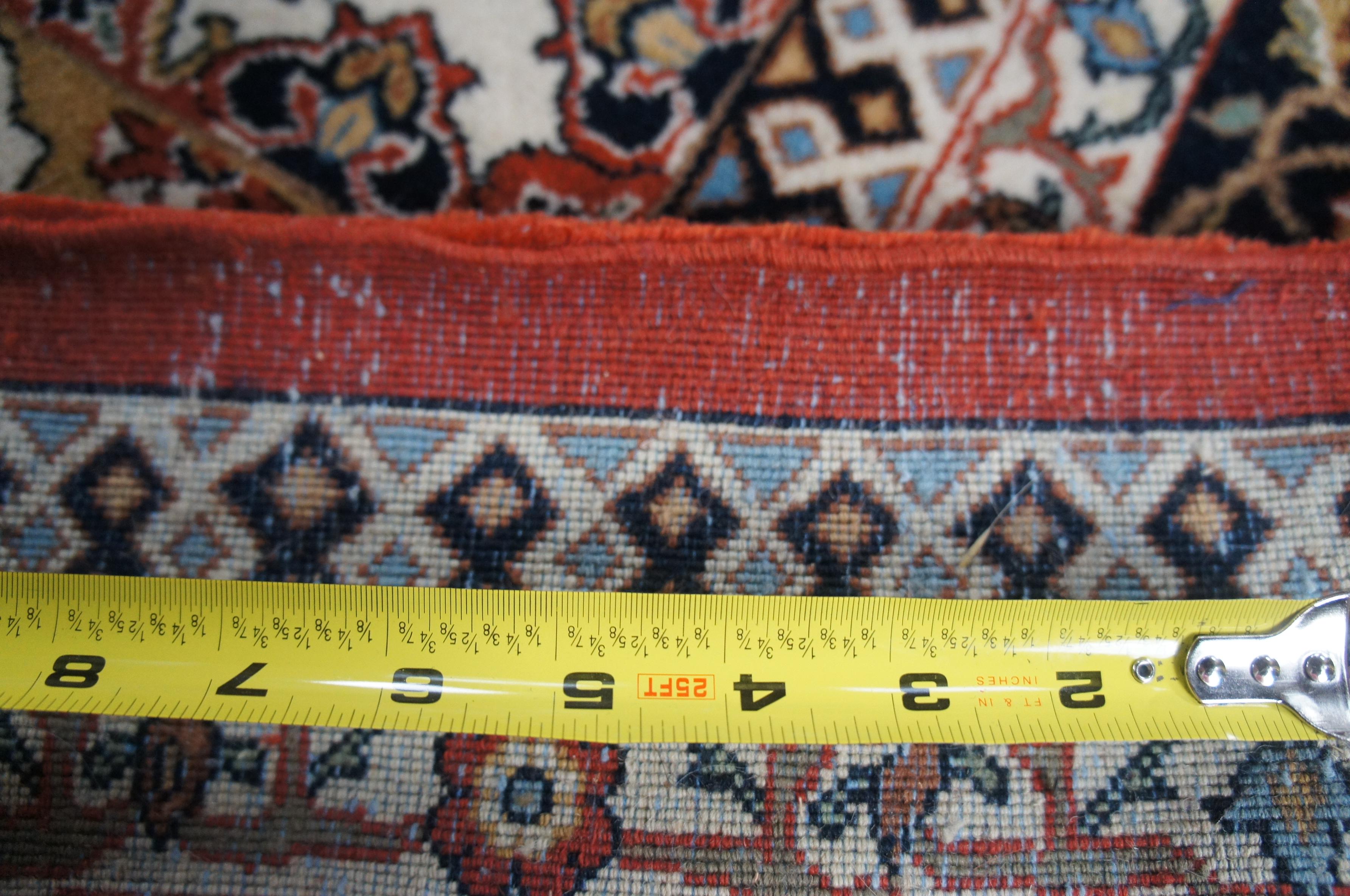 Vintage Persian Iran Tabriz Floral All Over Medallion Wool Area Rug Carpet im Angebot 6