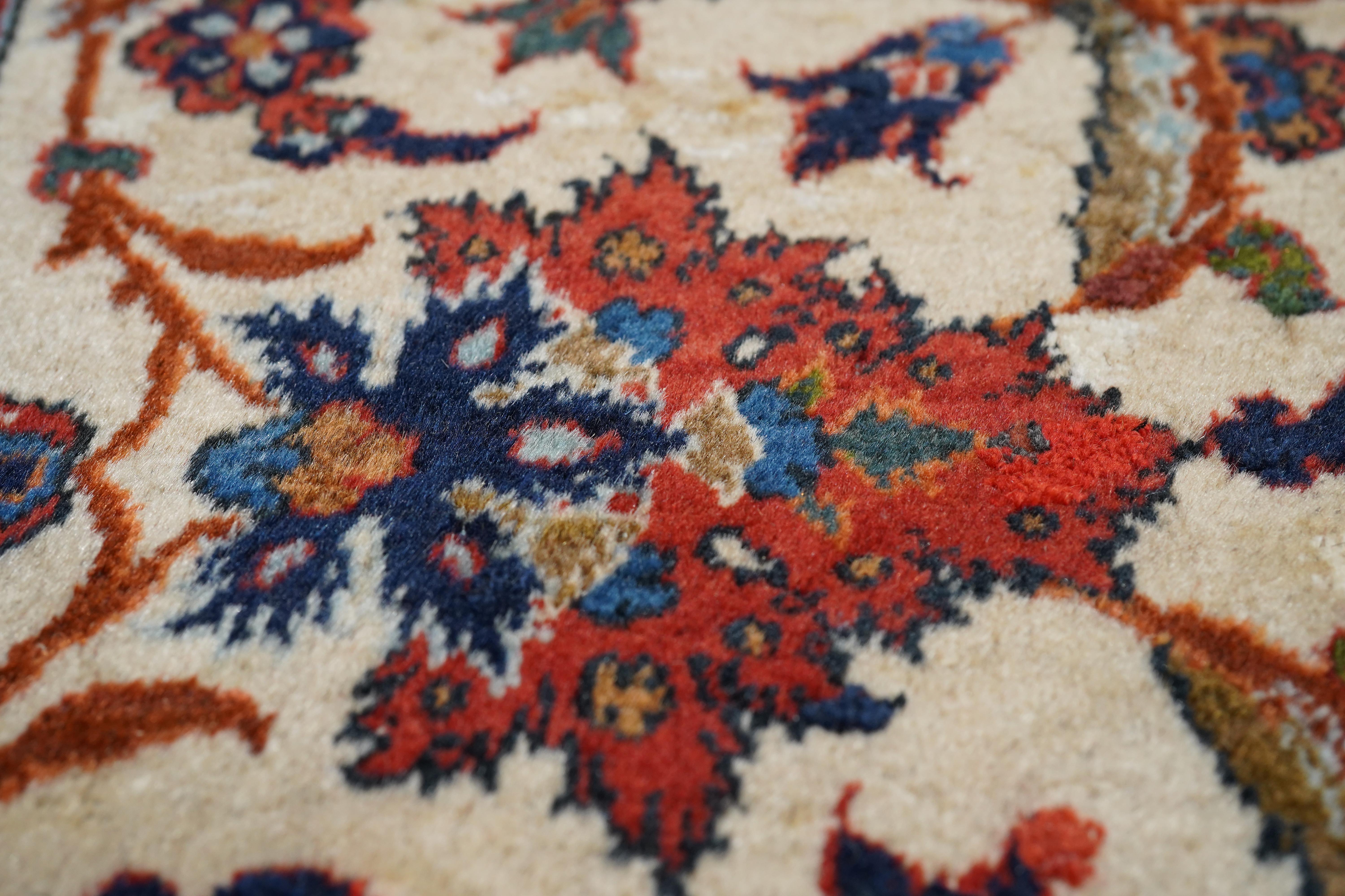 Vintage Persisch Isfahan Teppich 7' x 10'5