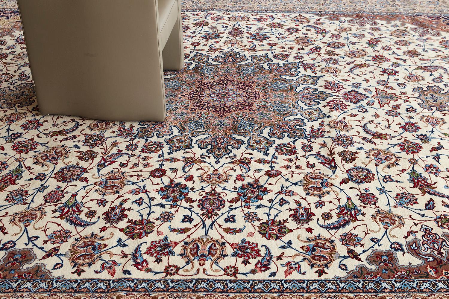 Mid-20th Century Vintage Persian Isfahan For Sale