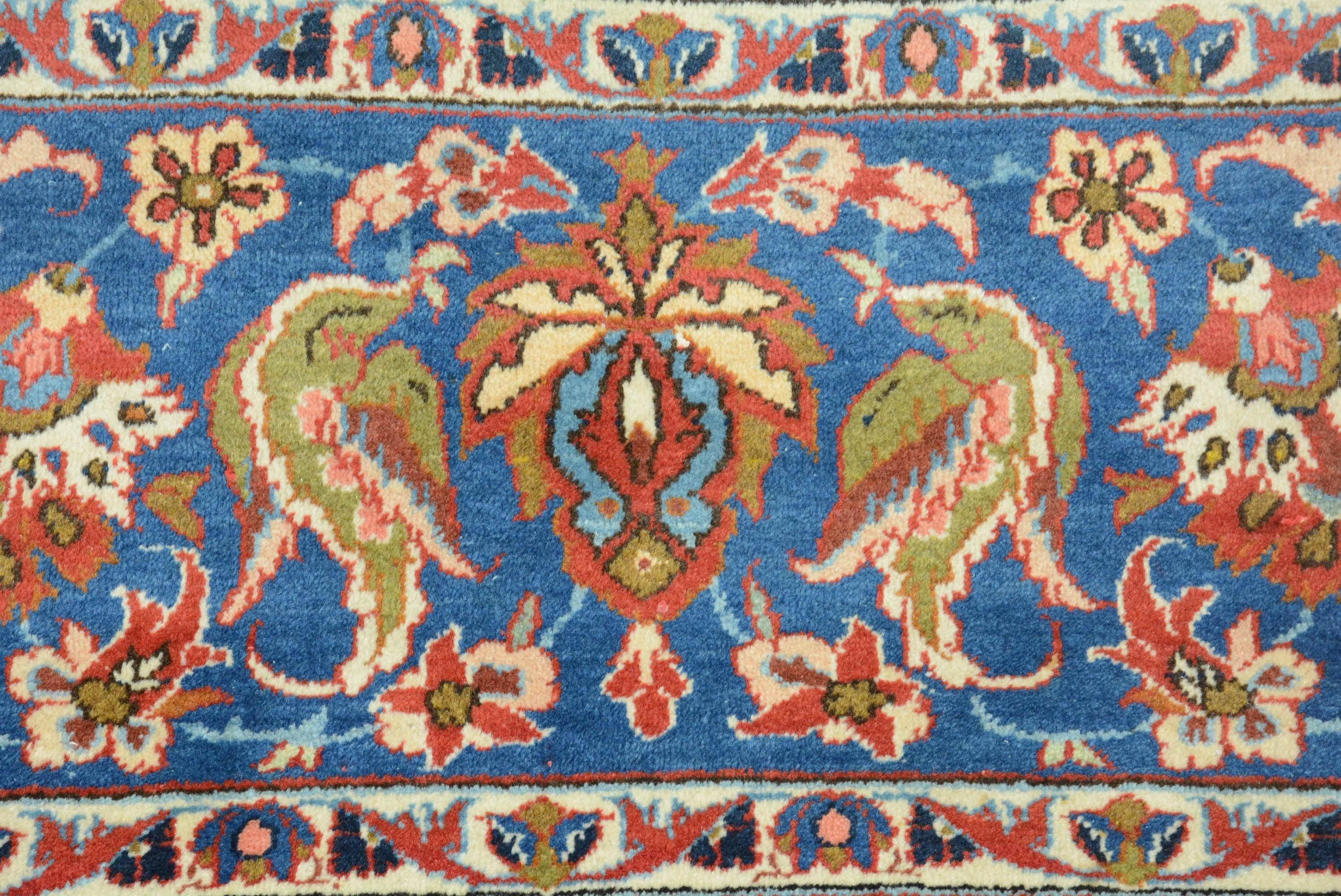 Wool Vintage Persian Isfahan Najafabad Carpet For Sale