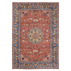 Vintage Persian Isfahan Najafabad Carpet
