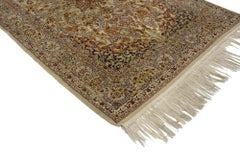 Vintage Persian Isfahan Prayer Rug, Islamic Art Wall Hanging Tapestry