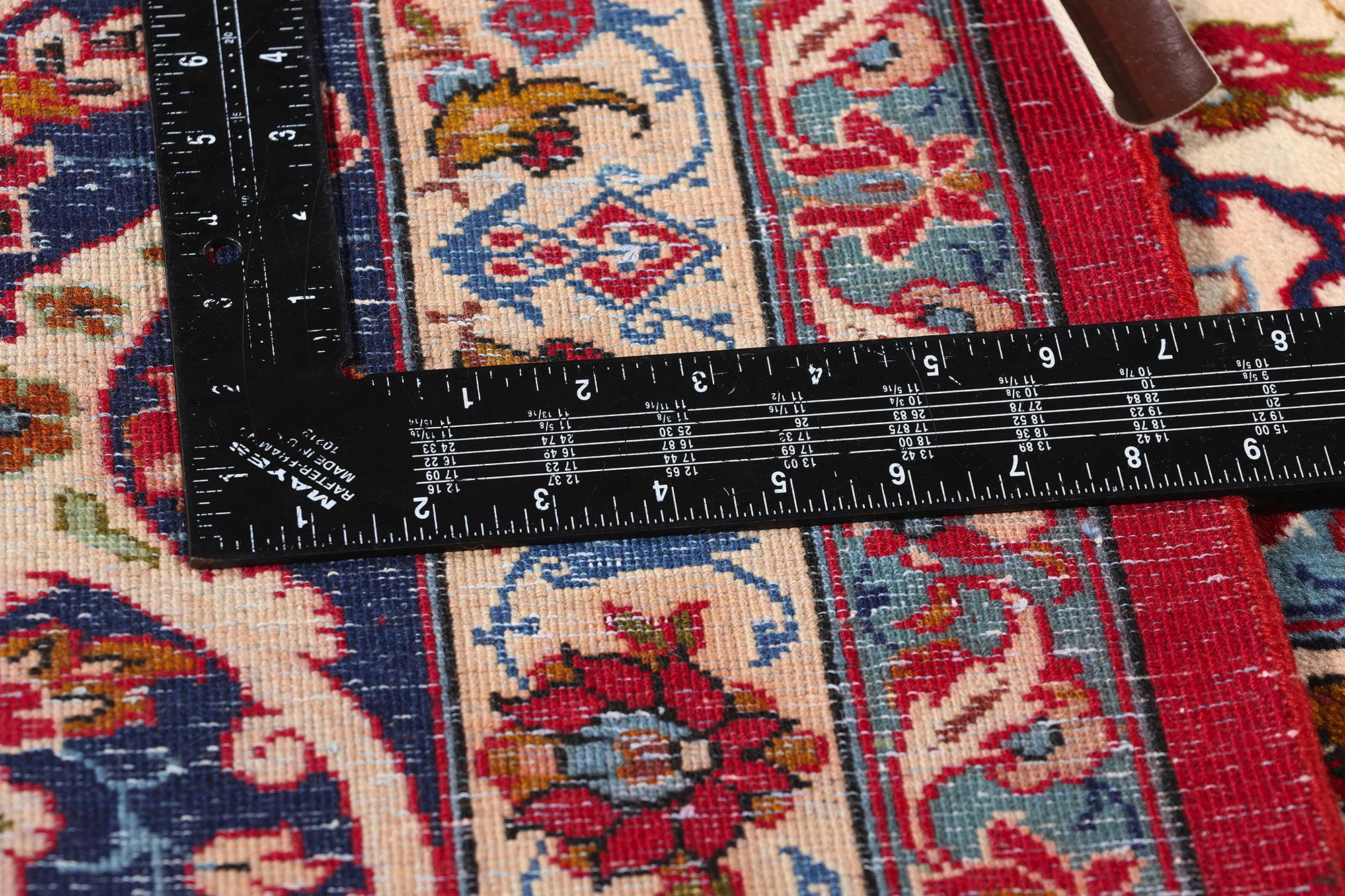 Tappeto persiano Isfahan vintage, 10'11 x 15'01 In condizioni buone in vendita a Dallas, TX