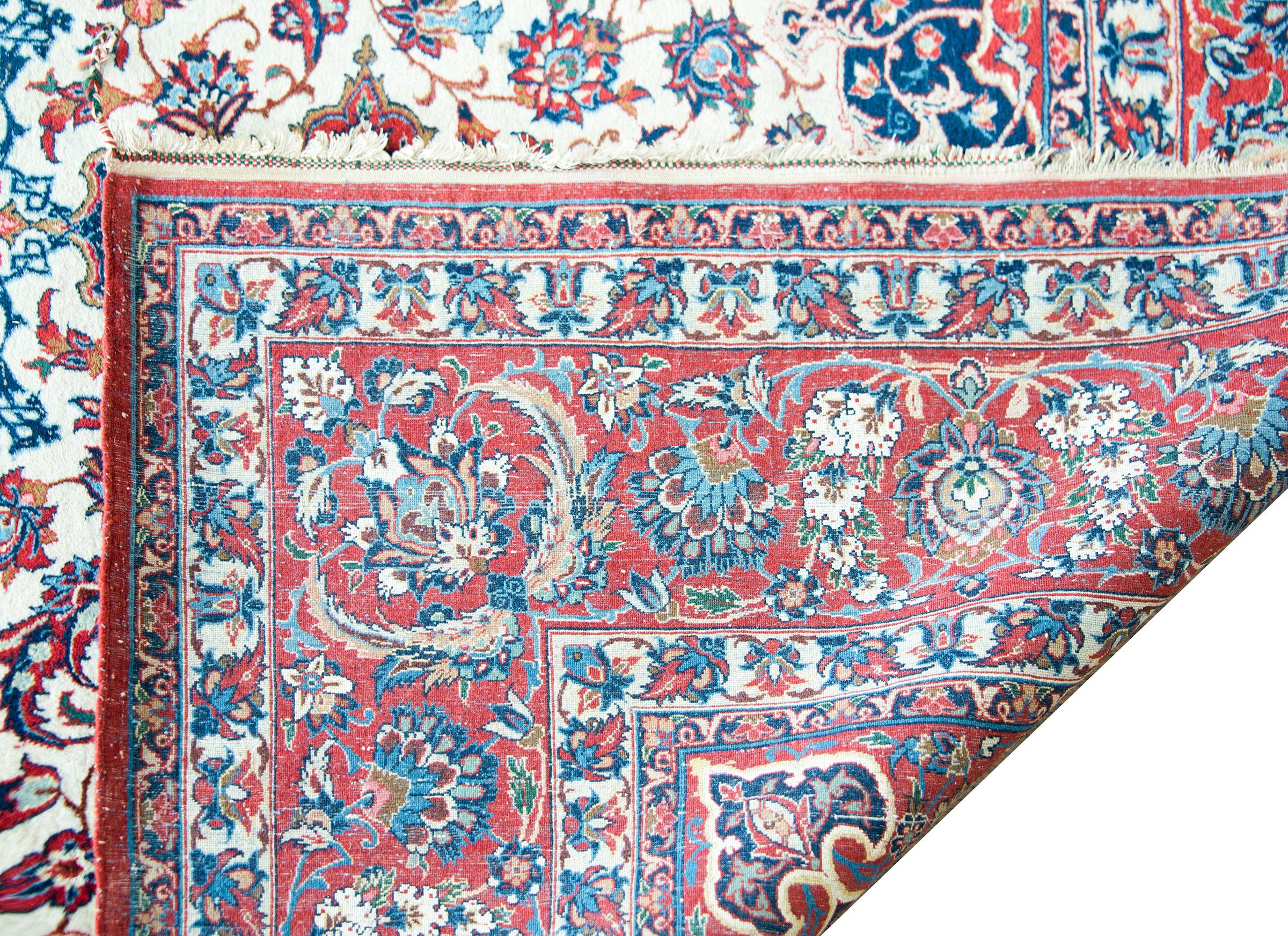 Persischer Isfahan-Teppich, Vintage im Angebot 8