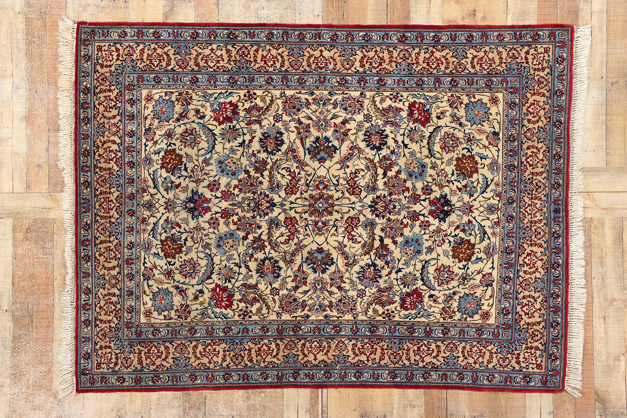 Vintage Persian Isfahan Rug For Sale 2
