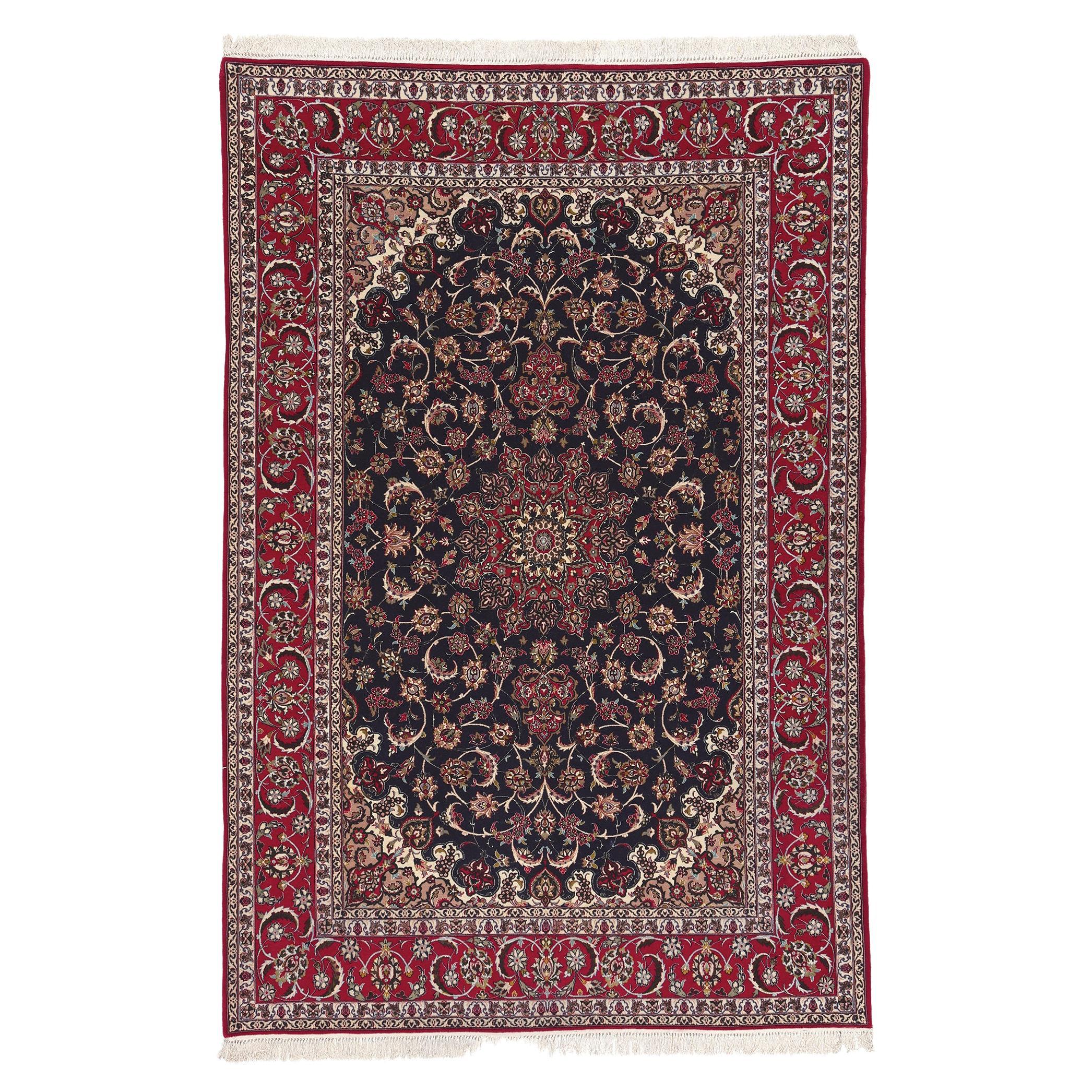 Vintage Persian Isfahan Rug For Sale