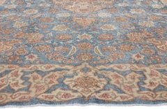 Vintage Persian Isfahan Rug, Relaxed Refinement Meets Mediterranean Charm