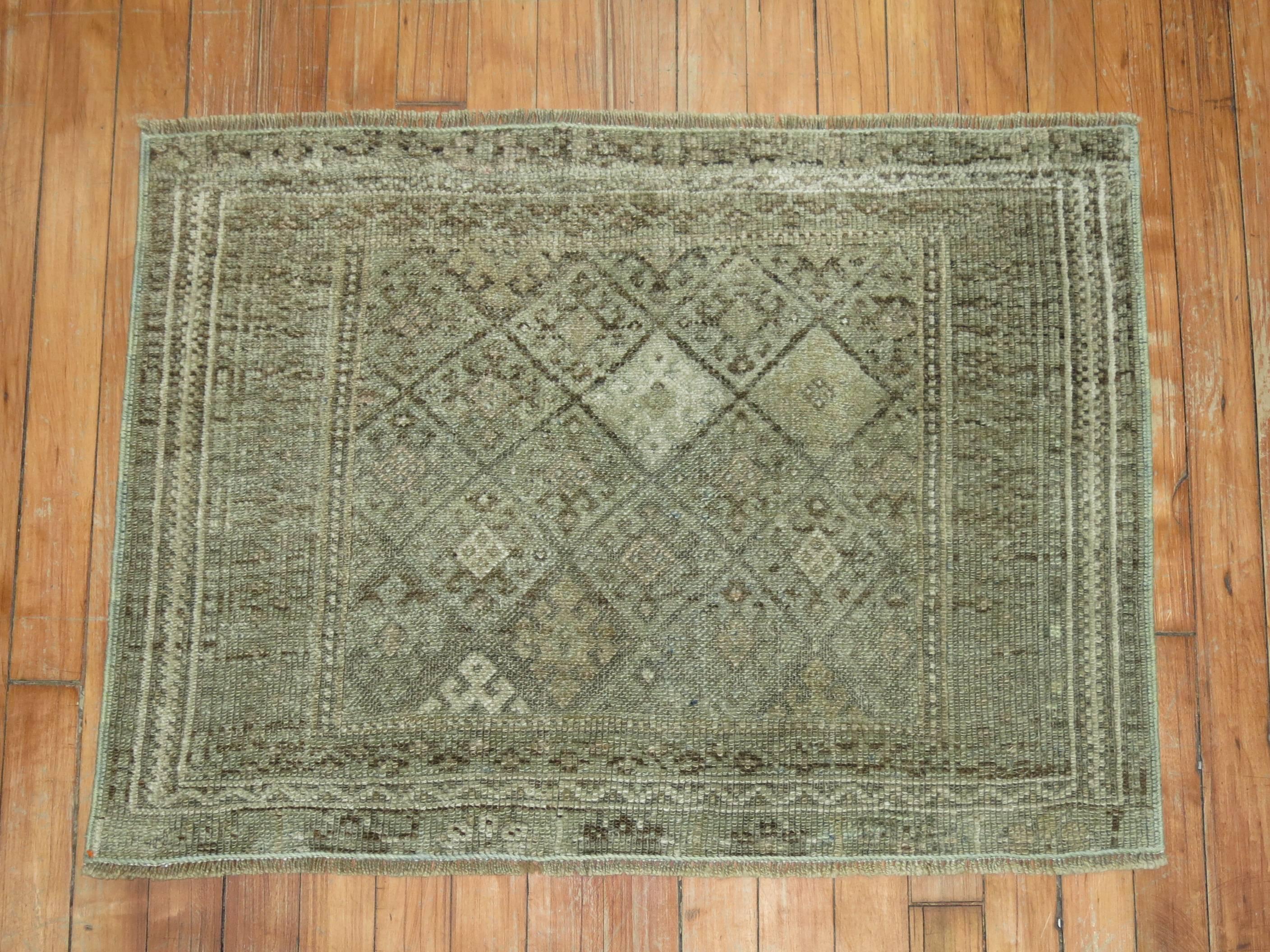 Hand-Woven Vintage Persian Jaff Rug