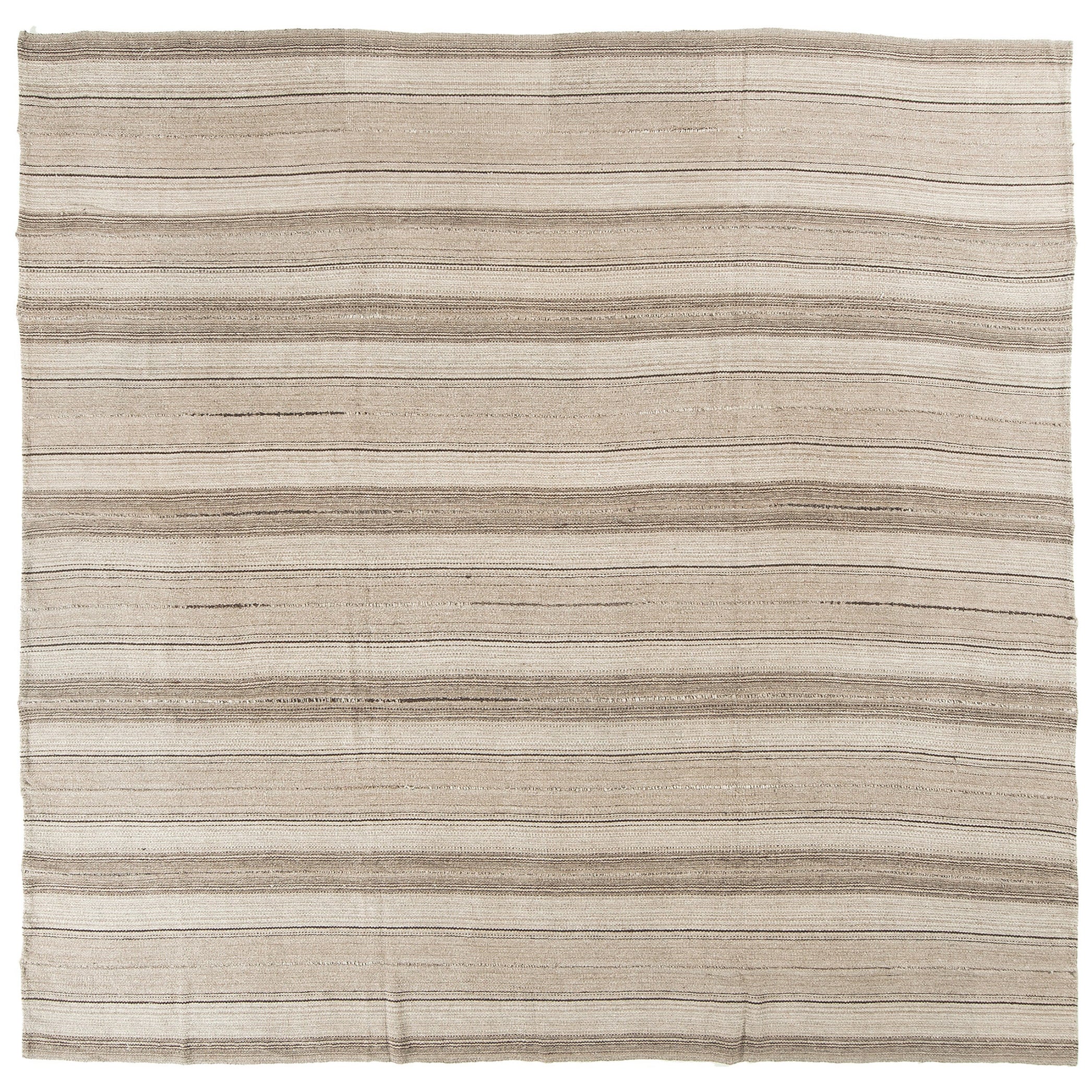 Quadratischer persischer Jejim-Kelim-Teppich mit Flachgewebe 26765