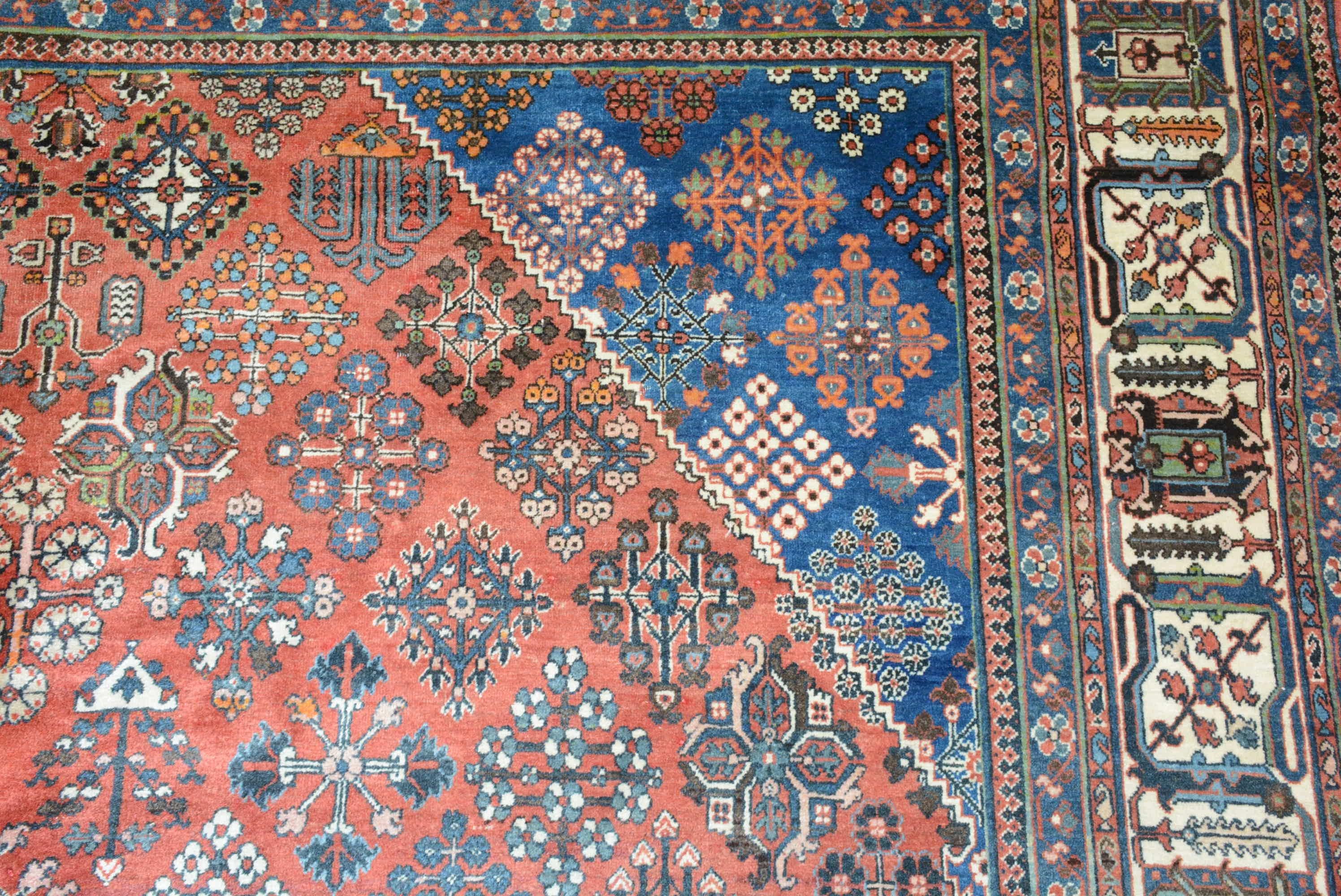 Vintage Persian Joshaghan Carpet In Good Condition For Sale In Closter, NJ