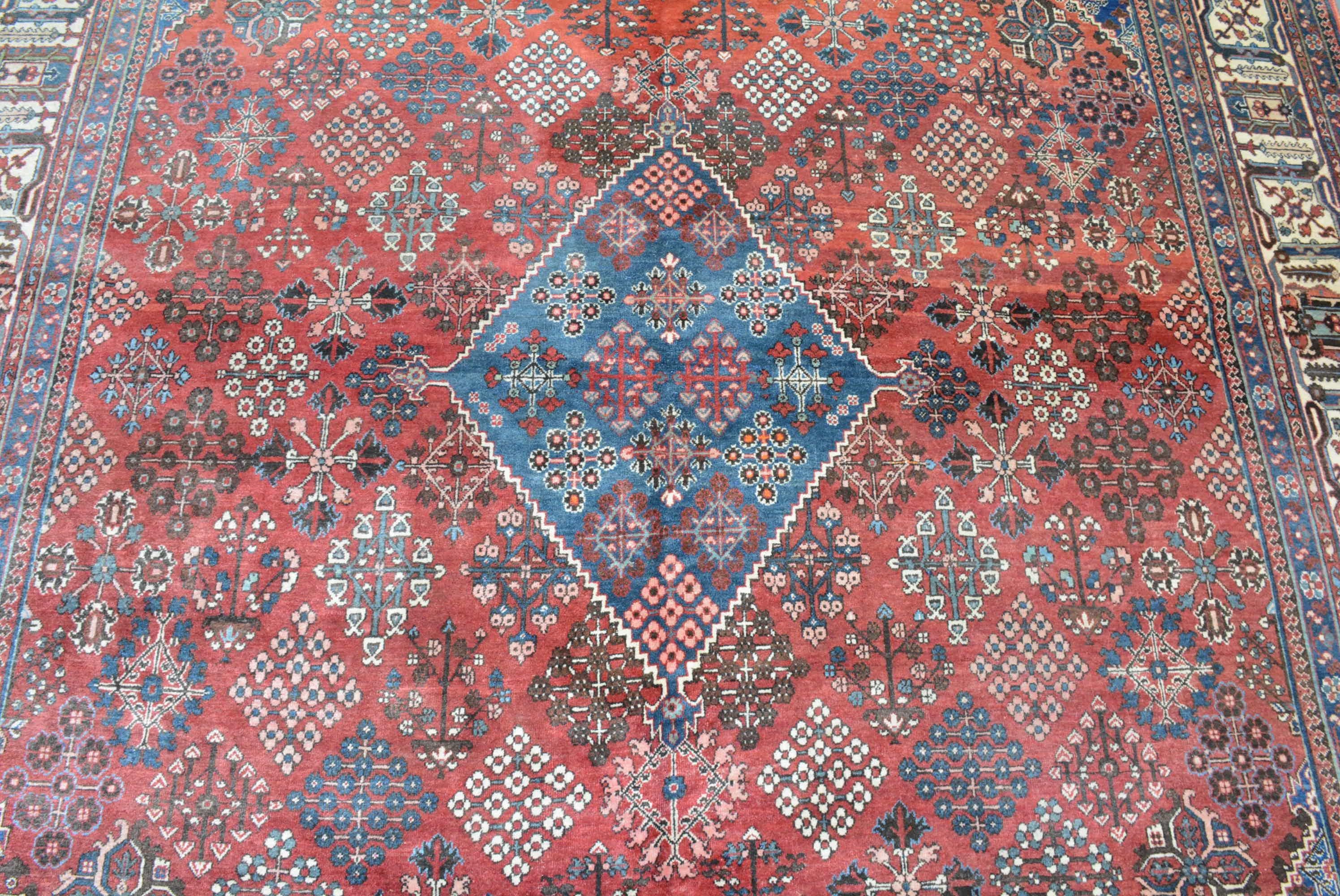 Wool Vintage Persian Joshaghan Carpet For Sale