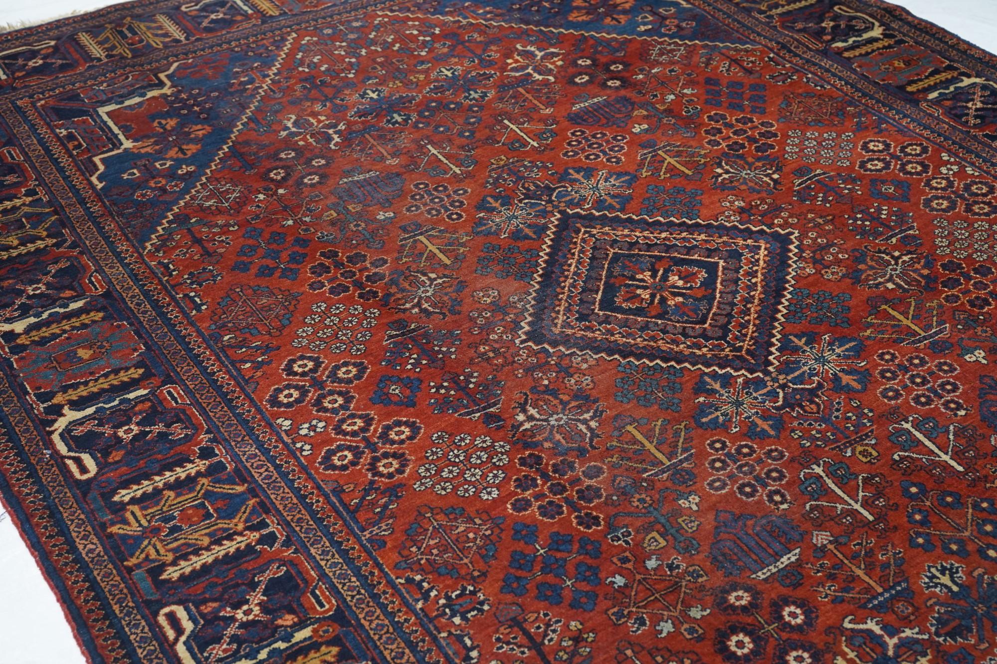 XX secolo Tappeto persiano vintage Joshaghan 7'3
