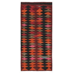 Kilim tribale persiano vintage Karadagh in diamanti policromi di Rug & Kilim