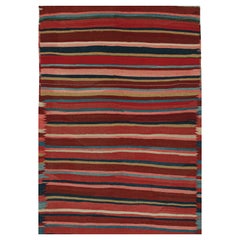 Kilim tribal persa vintage Karadagh de rayas policromáticas by Rug & Kilim