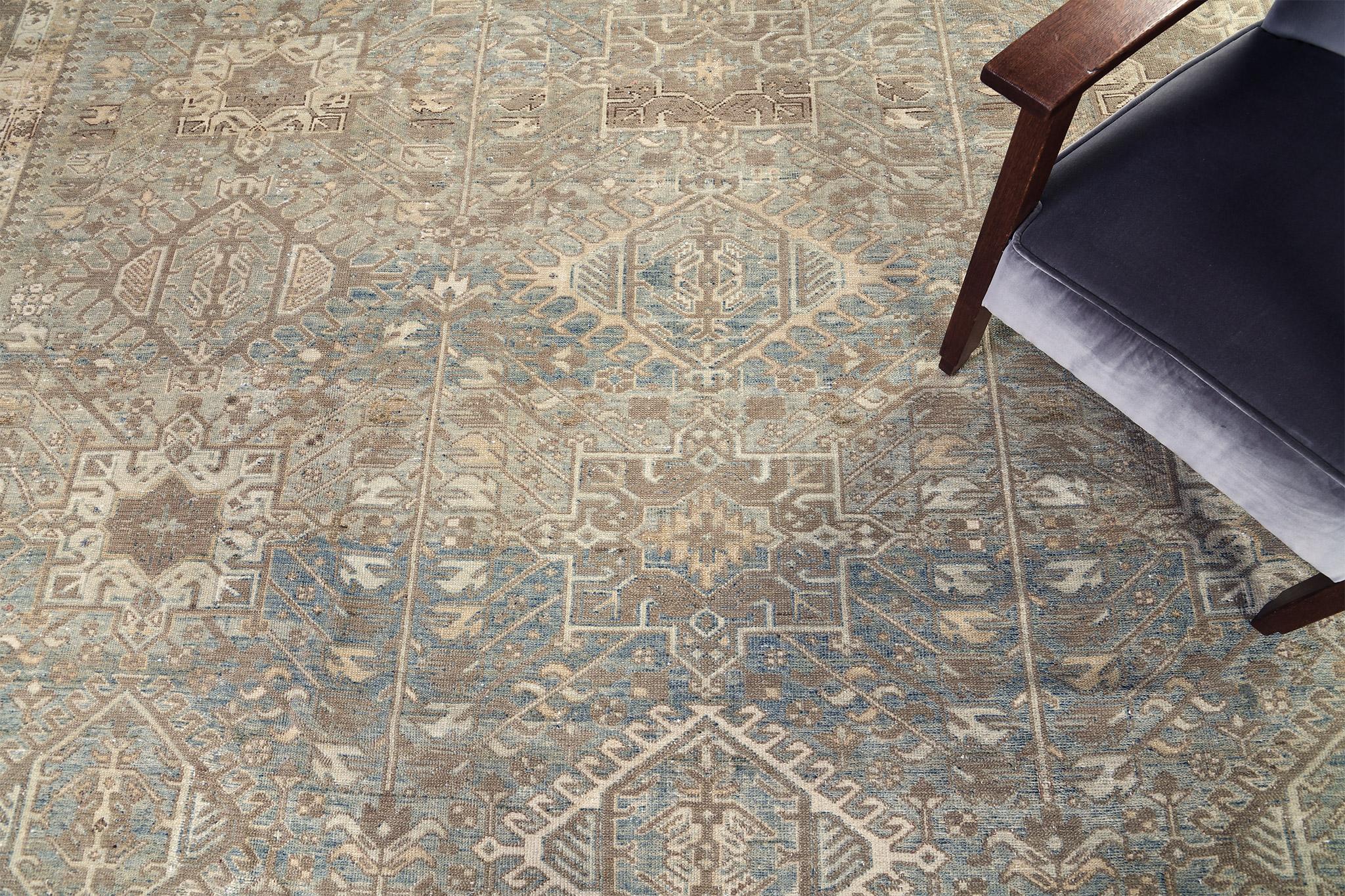 Mid-20th Century Vintage Persian Karaje Rug For Sale