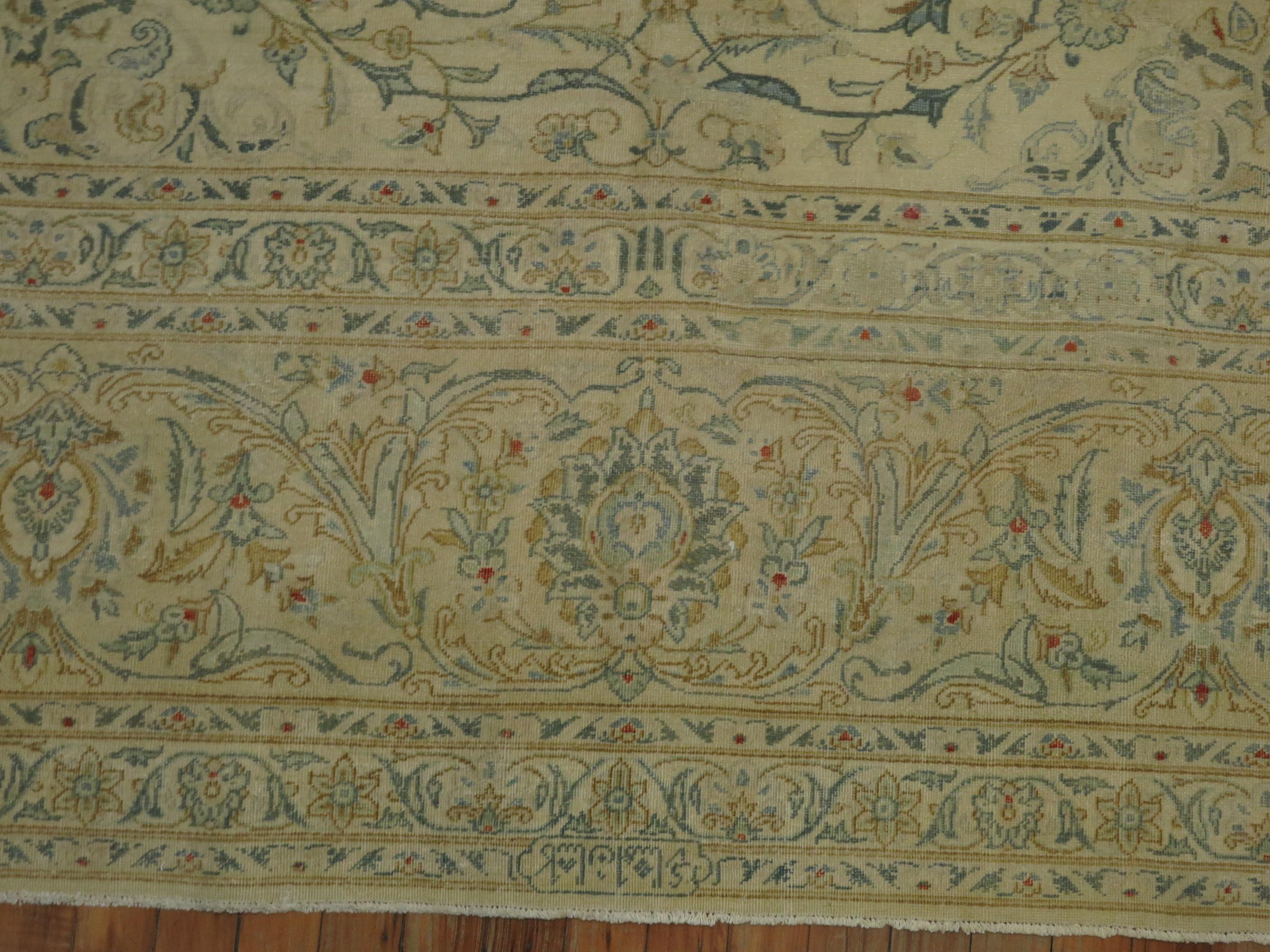Vintage Persian Kashan 10' x 13' Carpet For Sale 1