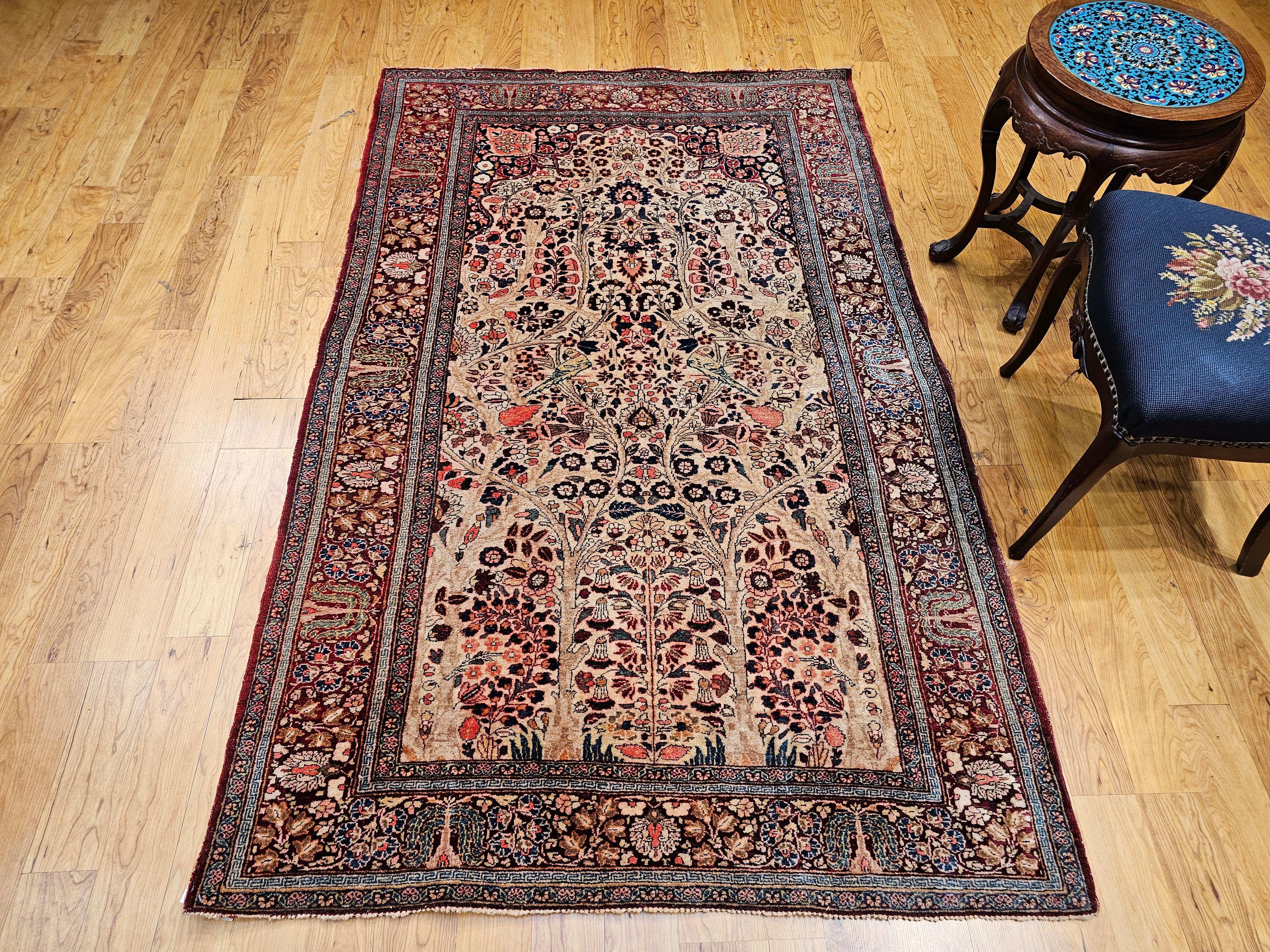 Altpersischer Kashan-Teppich mit Lebensbaum-Muster im Angebot 5