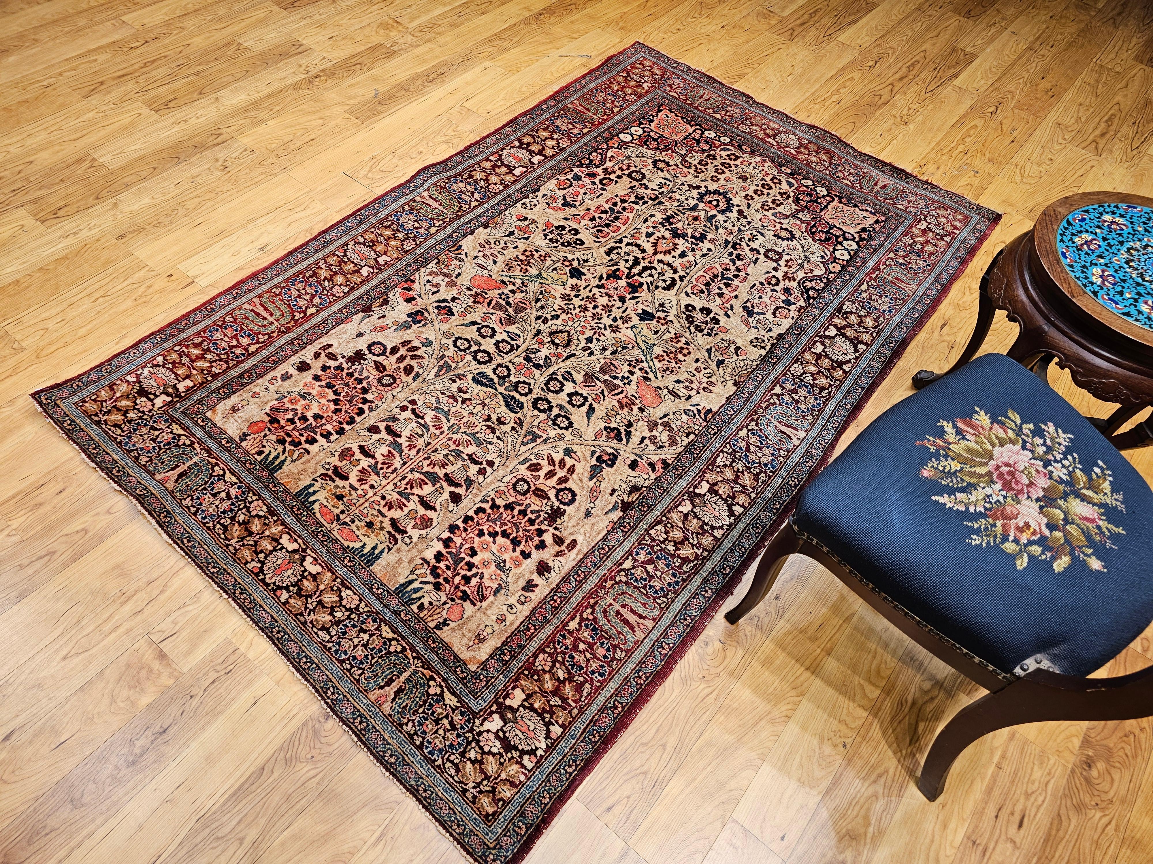 Altpersischer Kashan-Teppich mit Lebensbaum-Muster im Angebot 6