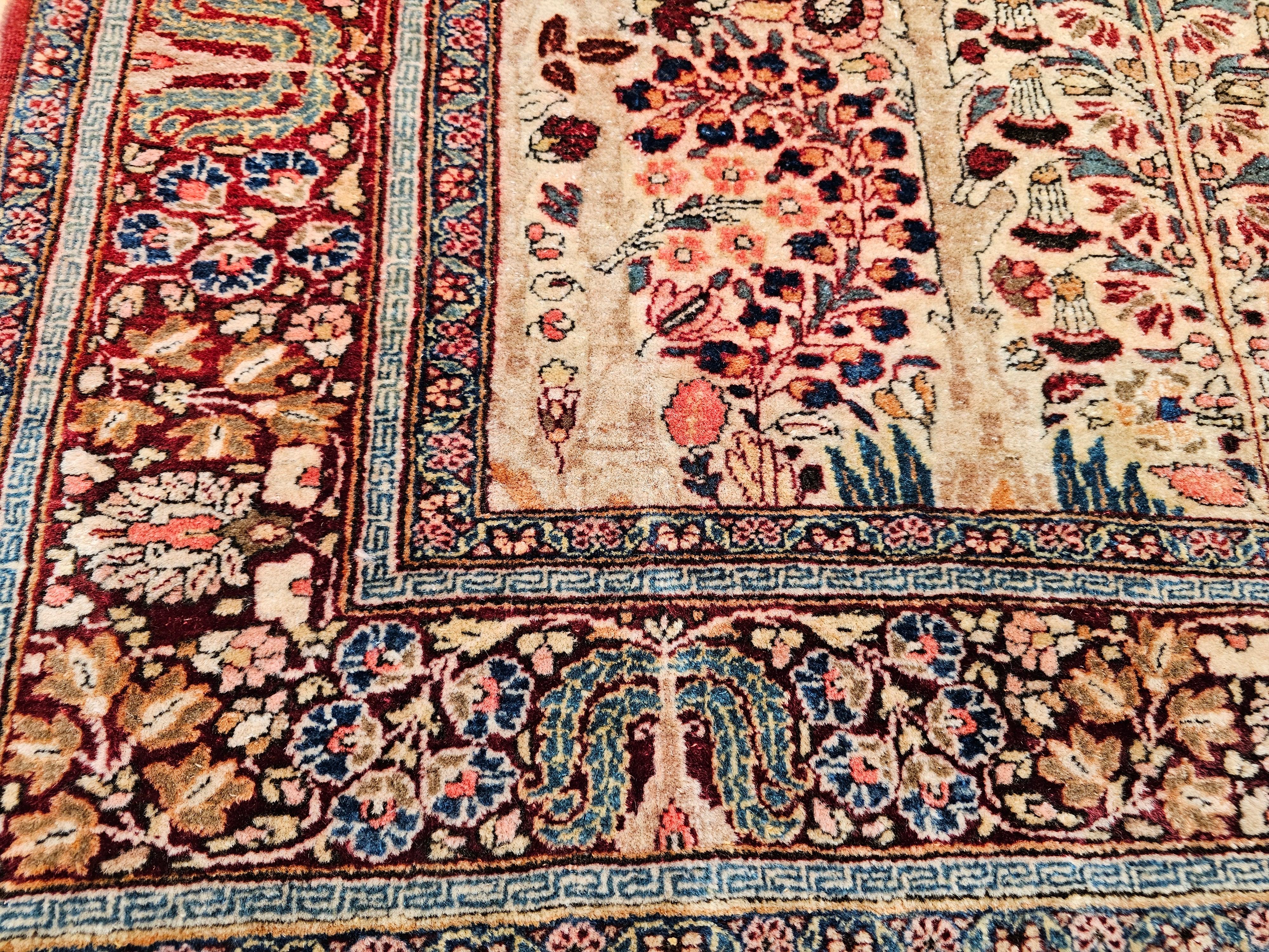 Altpersischer Kashan-Teppich mit Lebensbaum-Muster im Angebot 2