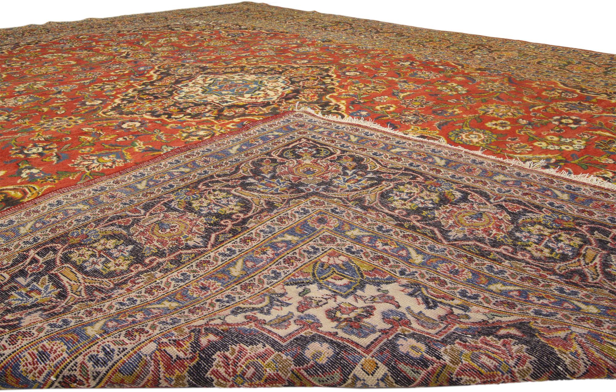XX secolo Tappeto persiano vintage Kashan in vendita