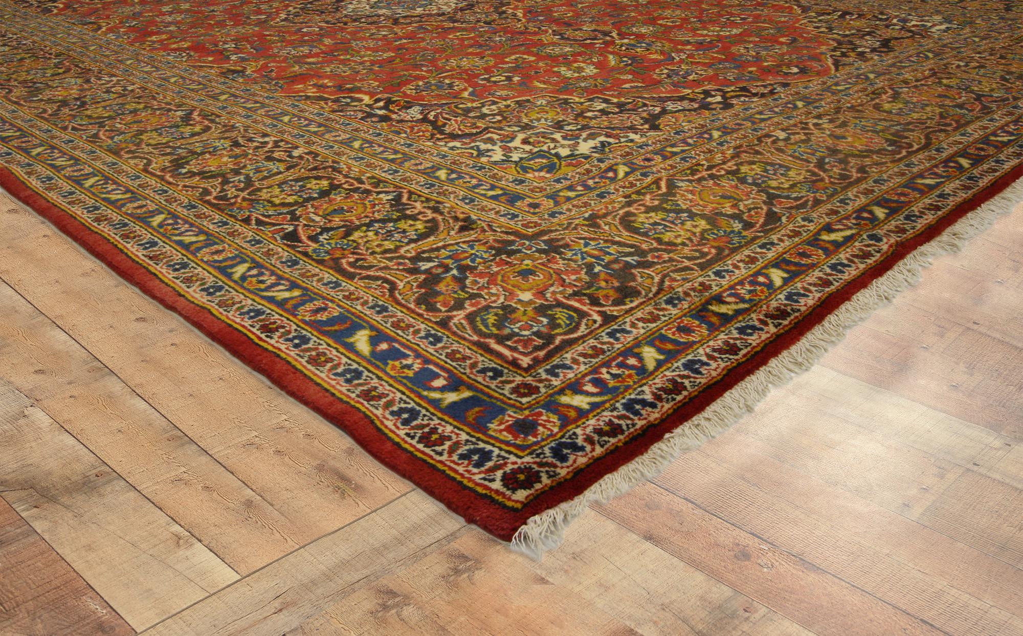 Tappeto persiano vintage Kashan in vendita 2