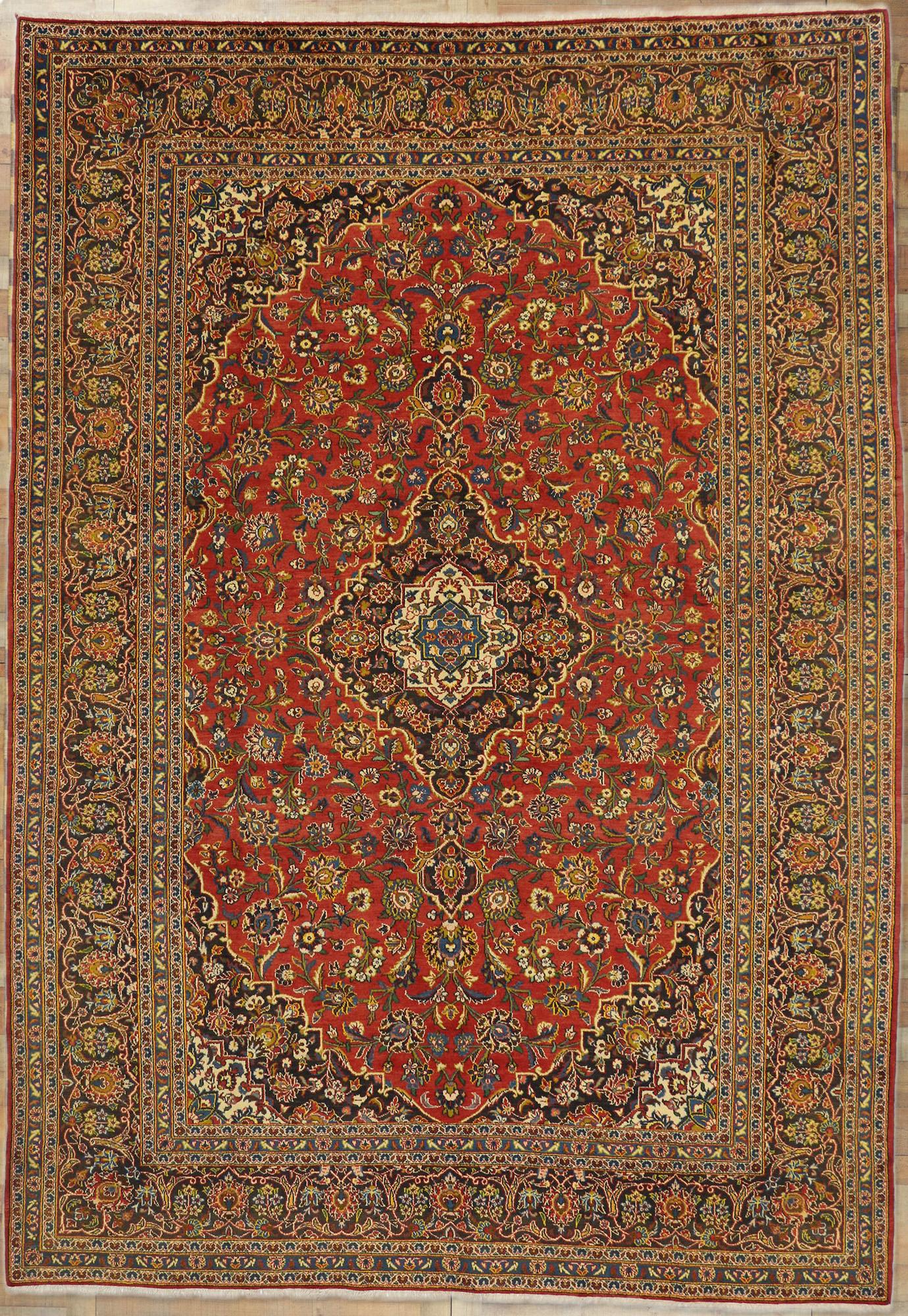 Tappeto persiano vintage Kashan in vendita 3
