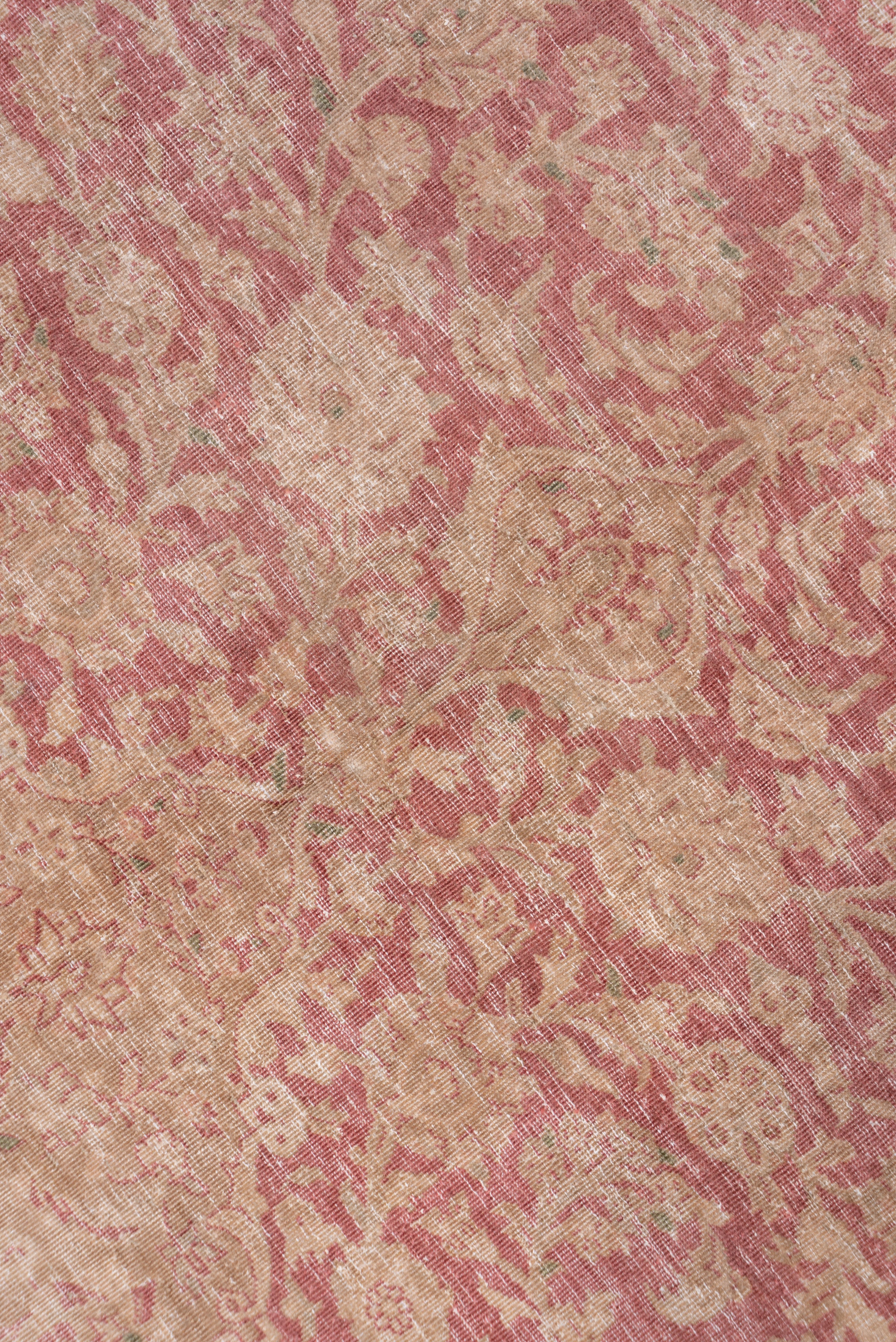 Alter persischer Kaschan-Teppich:: rotes Feld:: hellbraune Bordüren:: zentrales Medaillon (Mitte des 20. Jahrhunderts) im Angebot