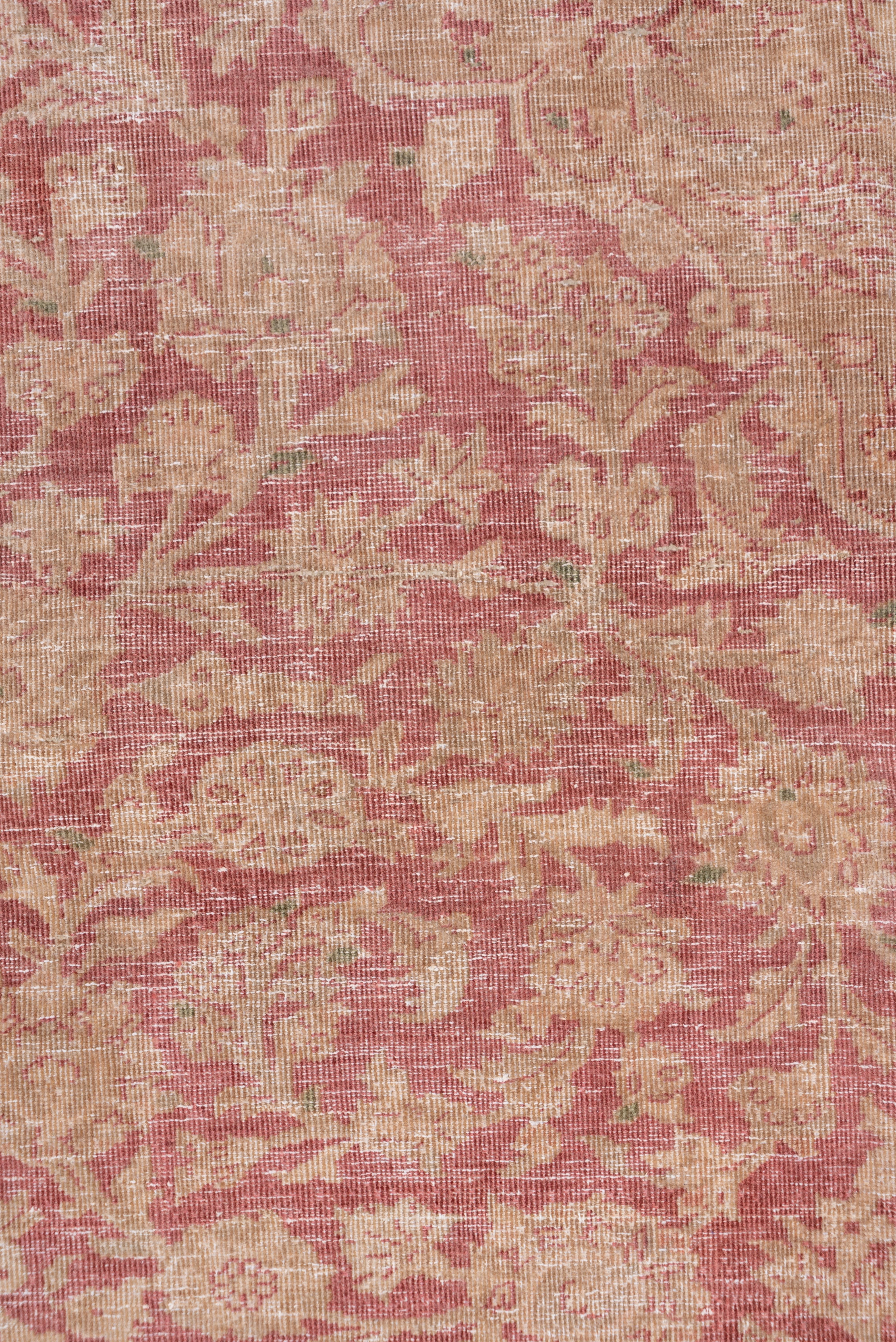Alter persischer Kaschan-Teppich:: rotes Feld:: hellbraune Bordüren:: zentrales Medaillon (Wolle) im Angebot