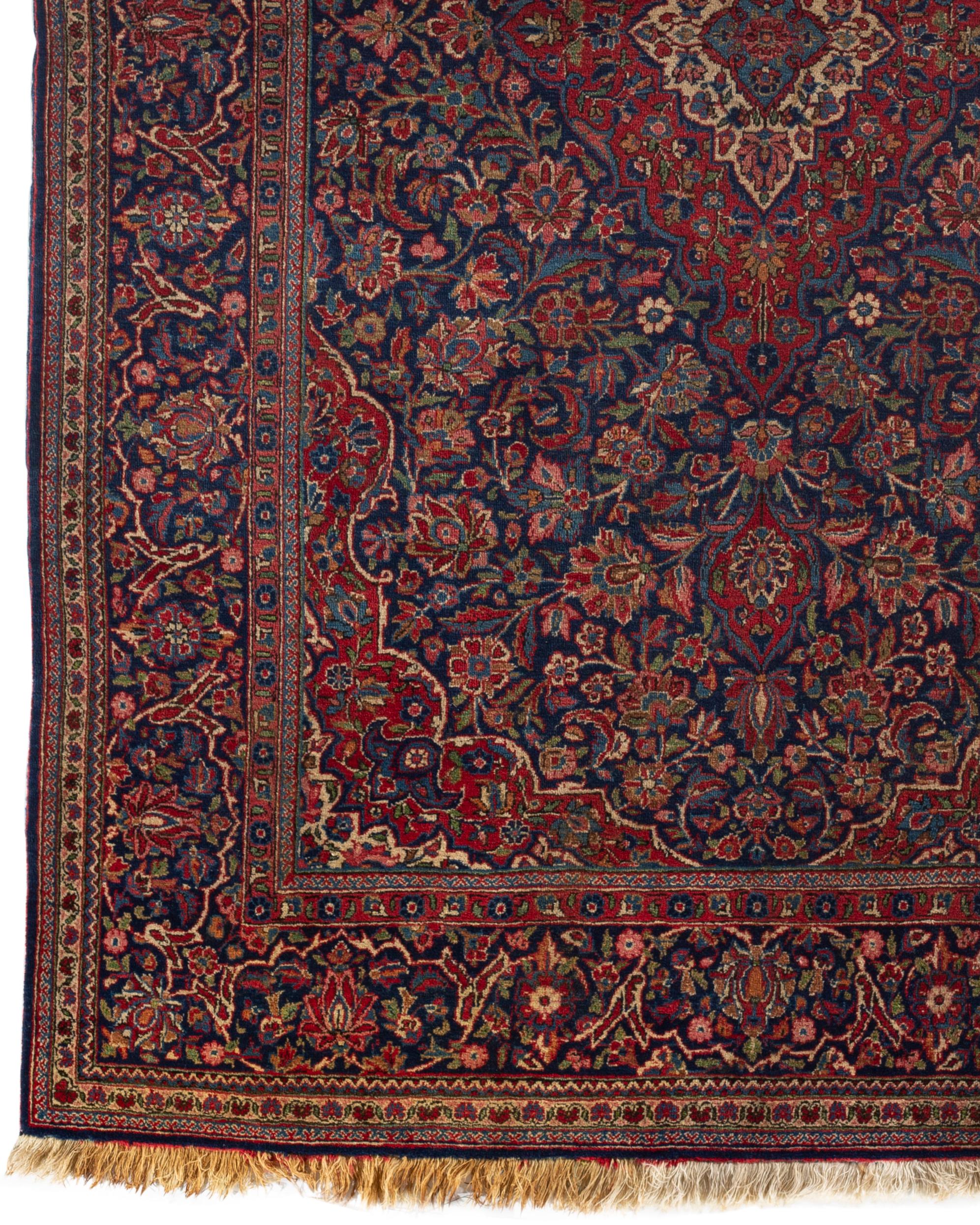 Vintage Persian Kashan, circa 1920 In Good Condition For Sale In Secaucus, NJ