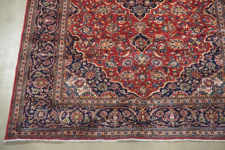 Vintage Persian Kashan, Circa 1960 For Sale at 1stDibs
