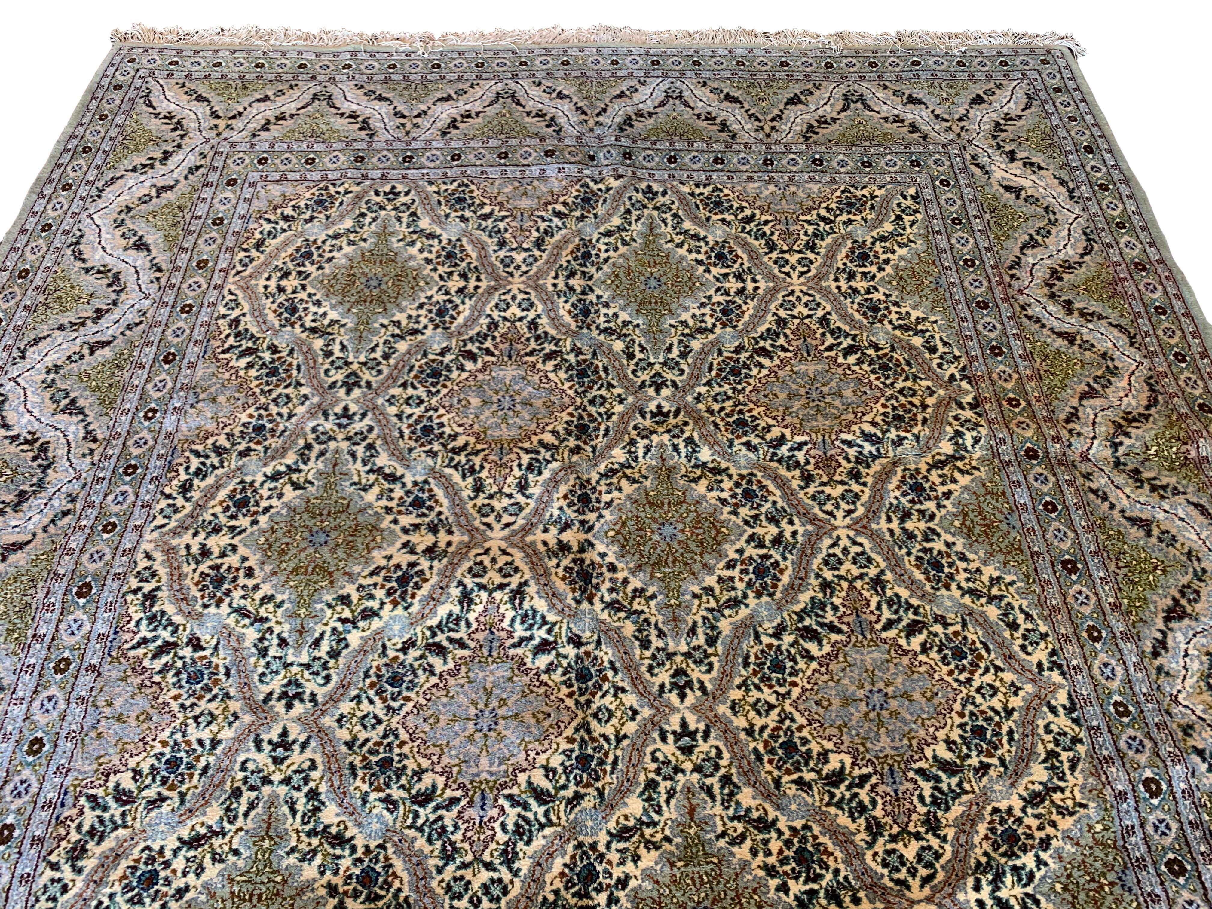Annodato a mano Kashan persiano d'epoca, 1970 circa in vendita