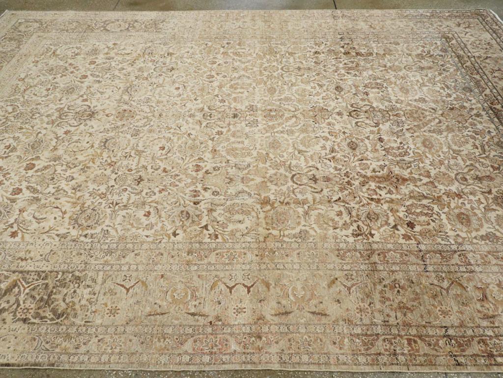 Vintage Persisch Kashan Zimmer Größe Teppich im Zustand „Hervorragend“ im Angebot in New York, NY