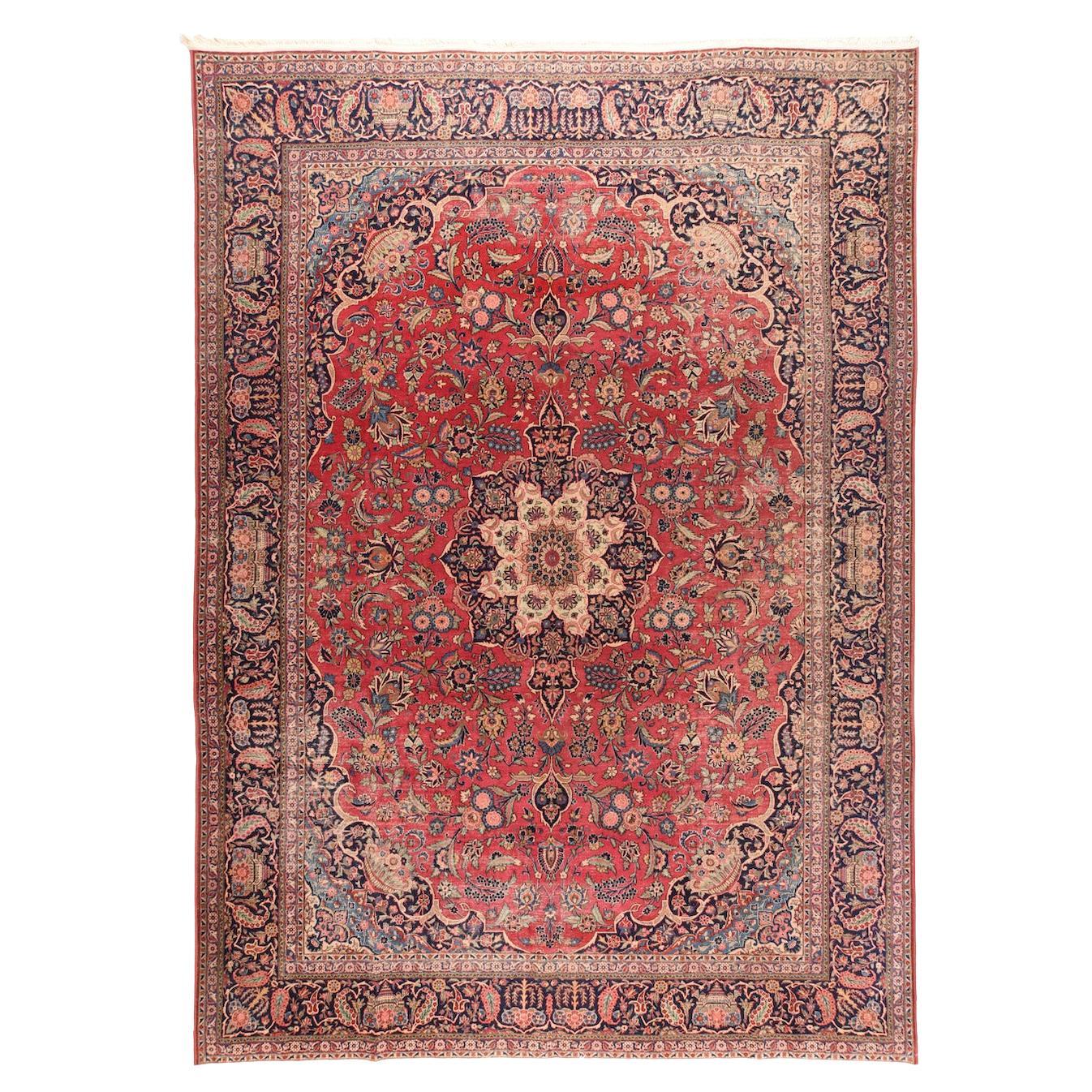 Alfombra Persa Kashan Vintage 10'5'' x 14'6''