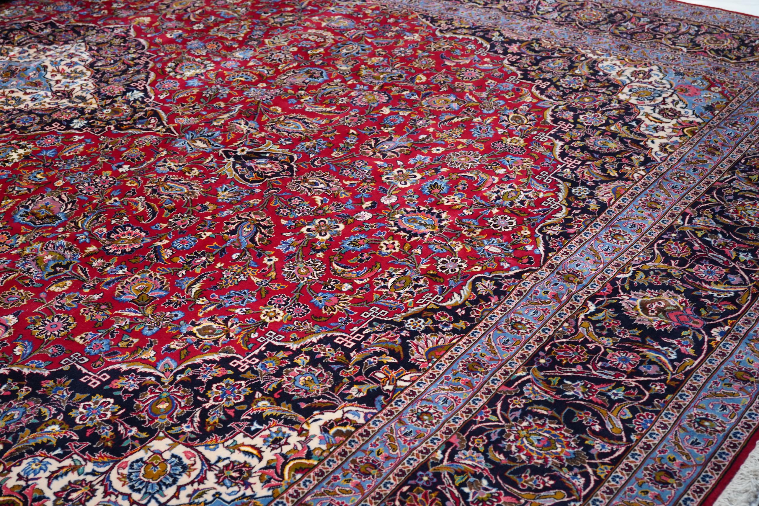 Lana Tappeto persiano vintage Kashan 12'9
