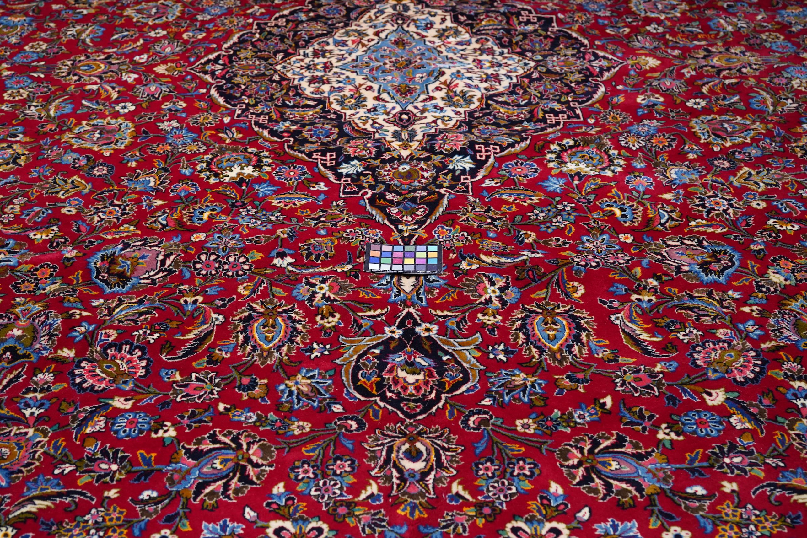 Tappeto persiano vintage Kashan 12'9