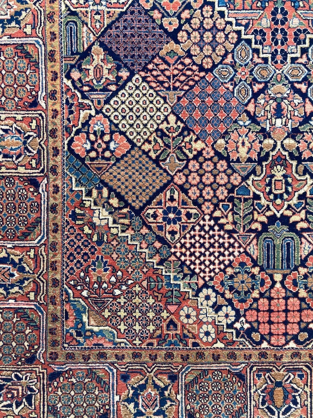 Persischer Kashan-Teppich im Vintage-Stil, 2,20 m x 1,35 m im Angebot 6