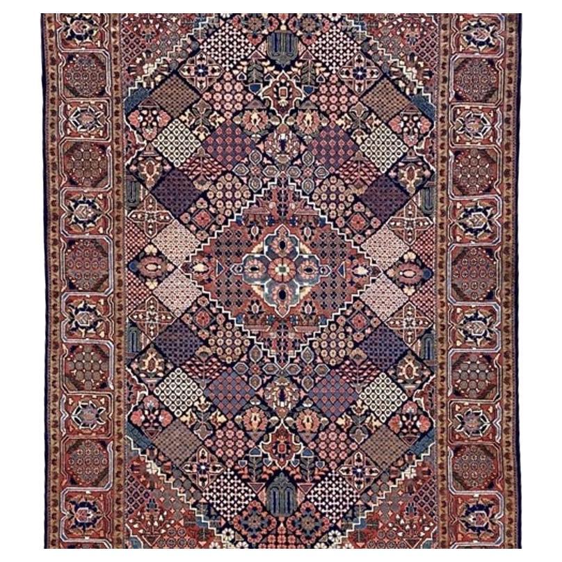 Persischer Kashan-Teppich im Vintage-Stil, 2,20 m x 1,35 m im Angebot