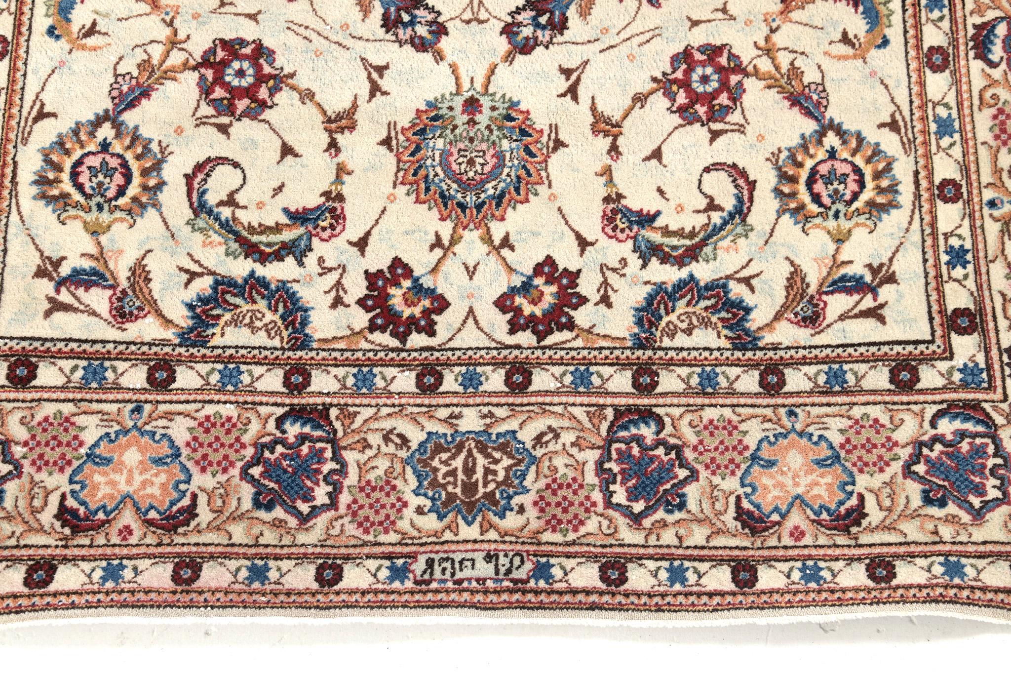 Persischer Kashan-Teppich im Vintage-Stil 30405 im Angebot 1