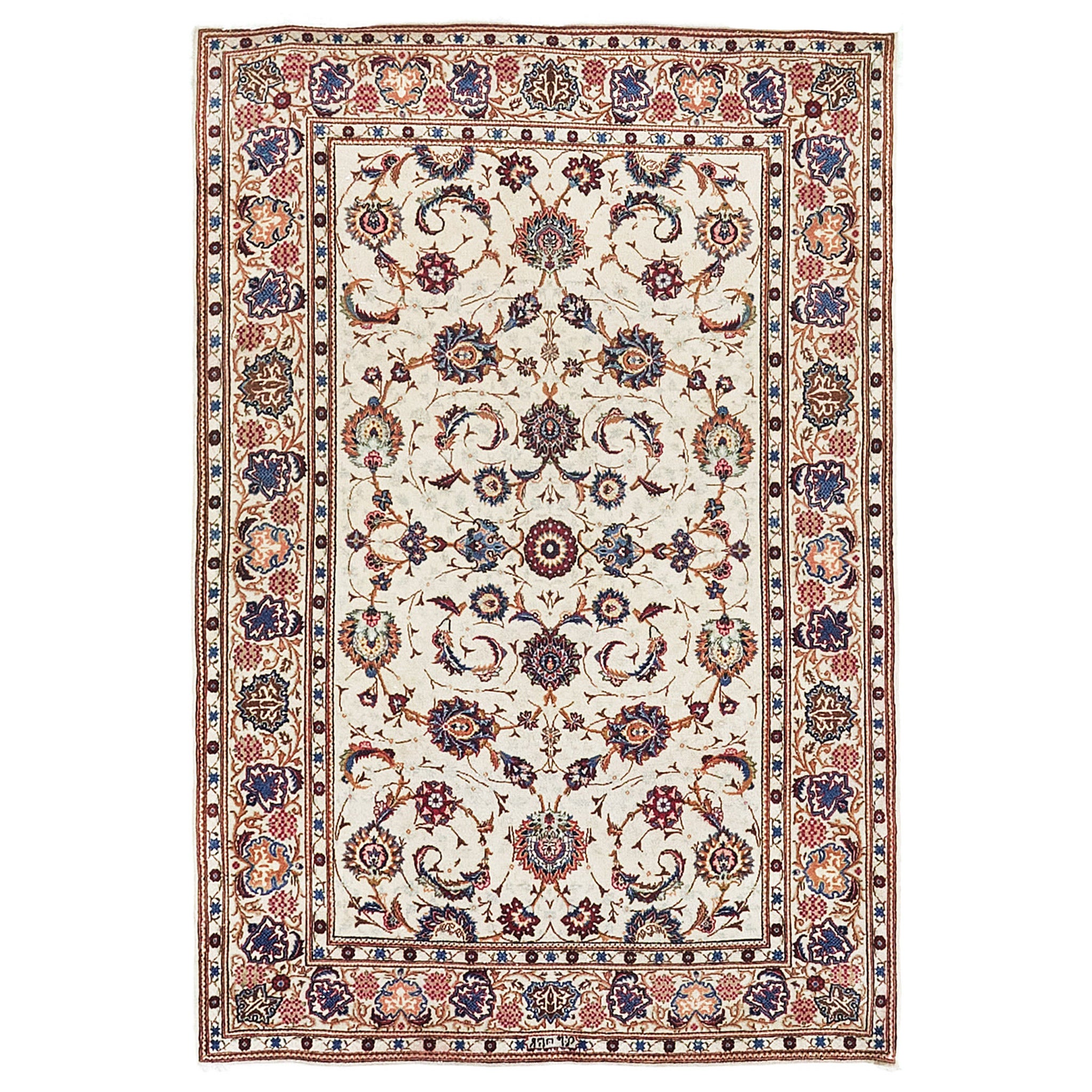 Persischer Kashan-Teppich im Vintage-Stil 30405