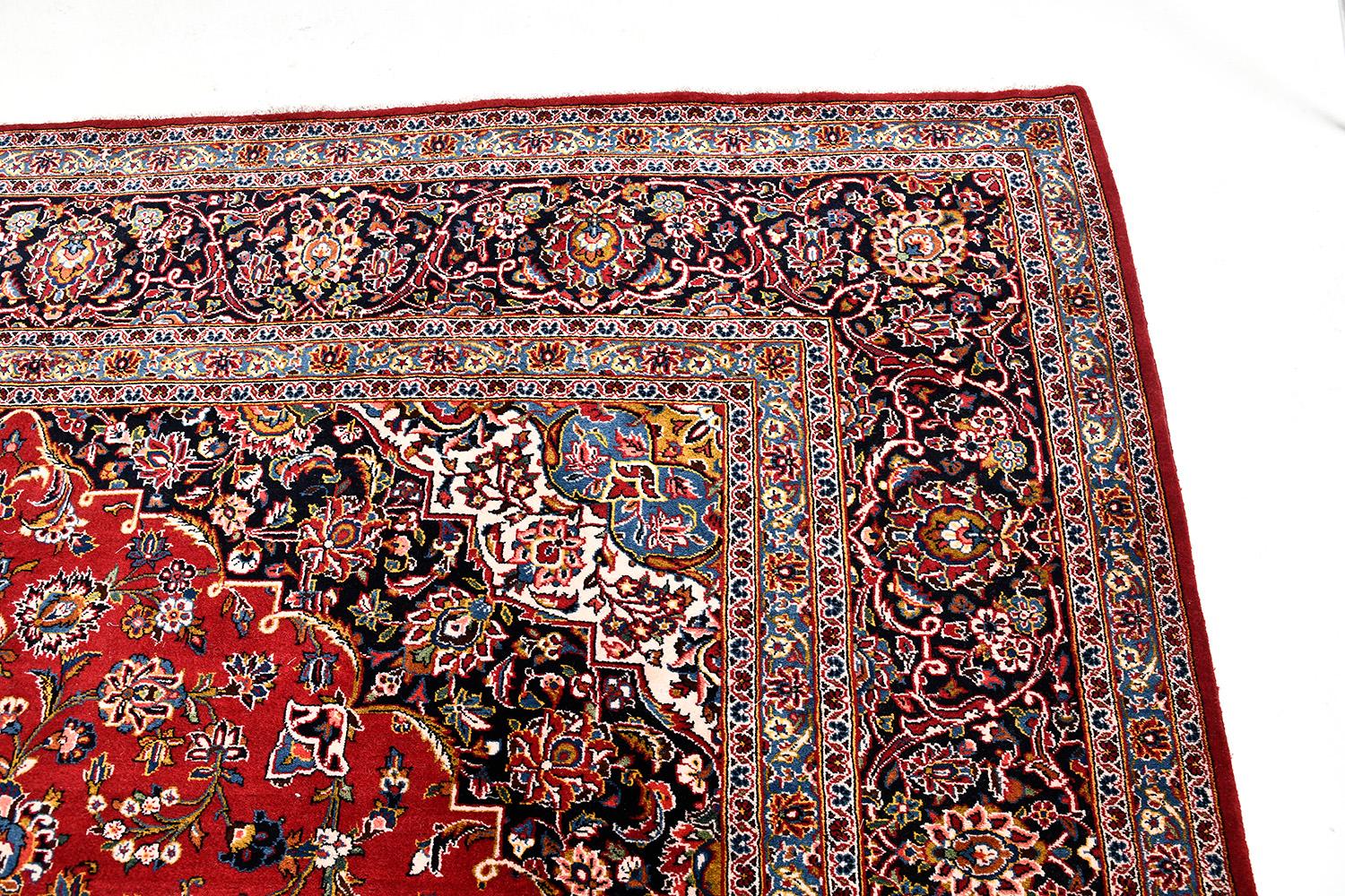Mid-20th Century Vintage Persian Kashan Rug 53534