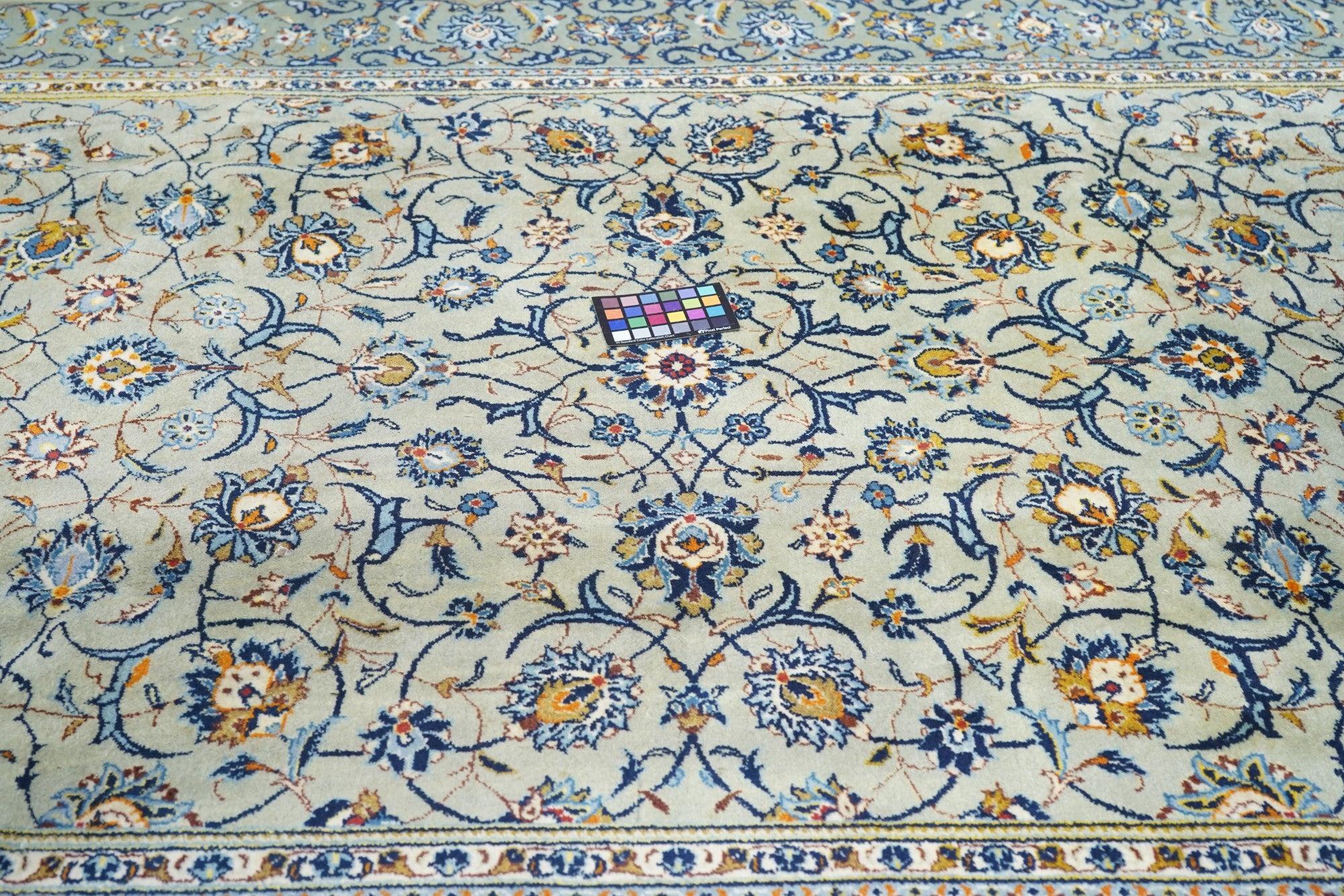 Vintage Persian Kashan Rug 7'3'' x 10'4'' For Sale 1