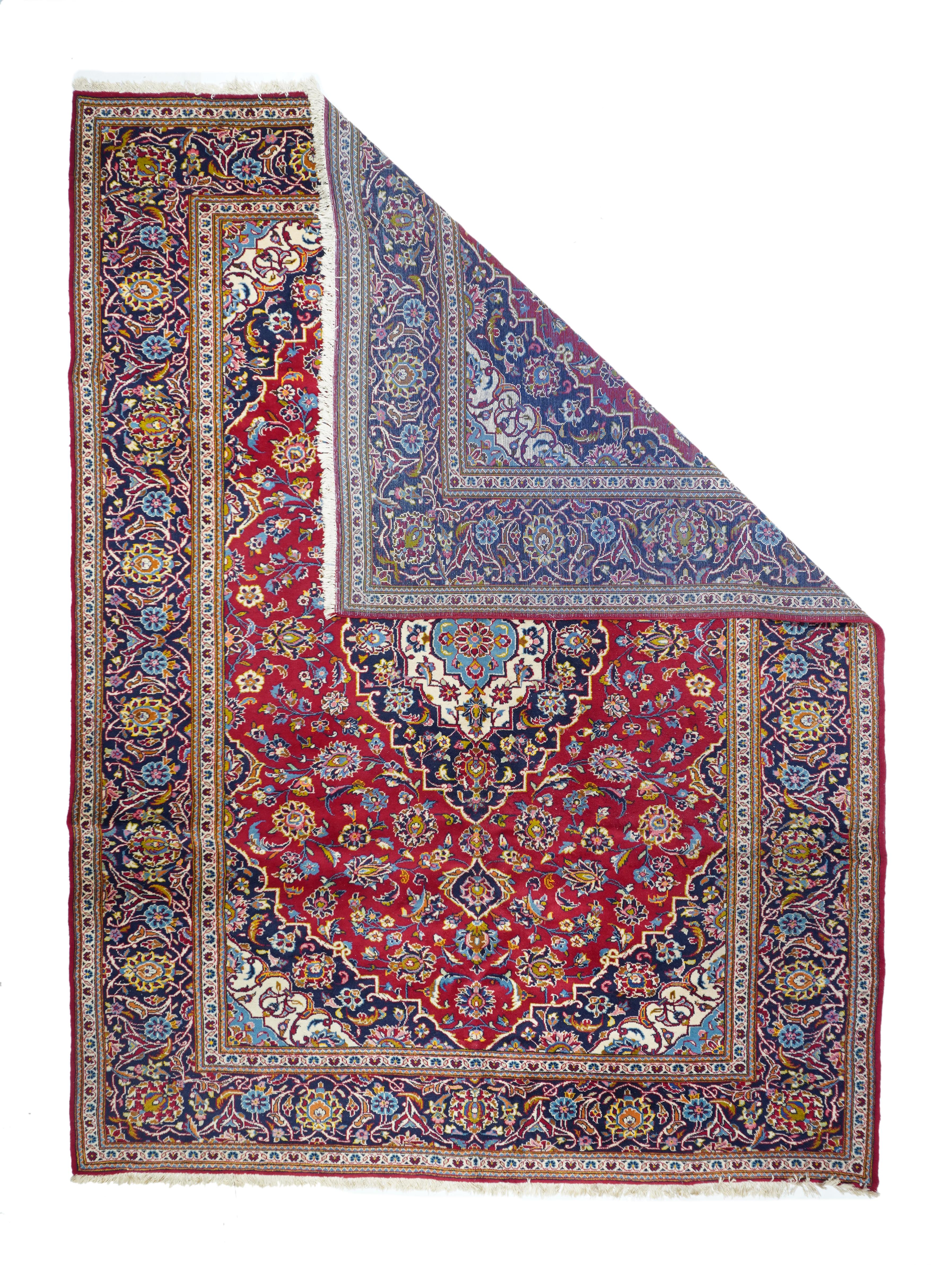 Tappeto persiano vintage Kashan 8'0